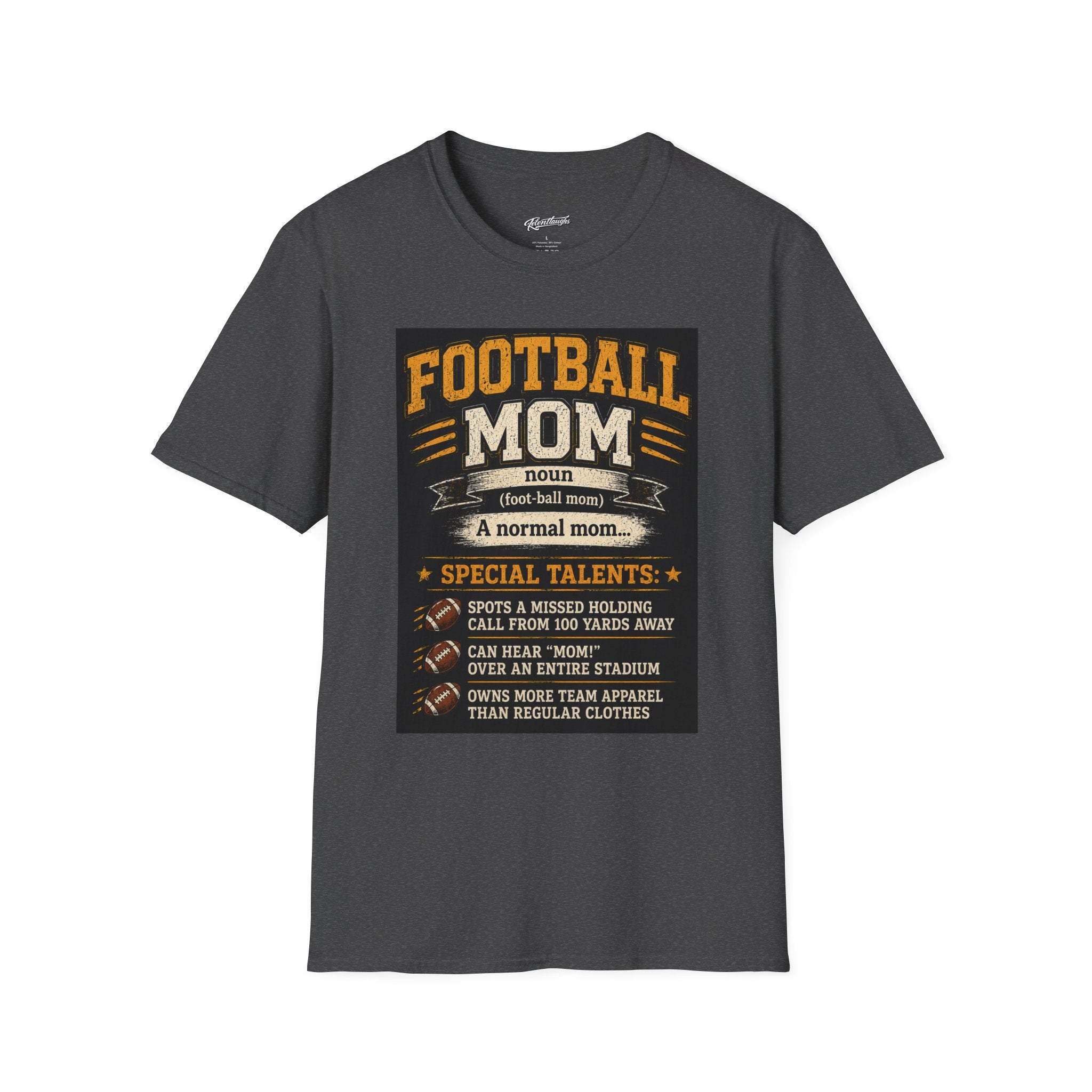 Football Mom T-Shirt – Funny Definition Graphic Tee for Proud Game-Day Moms