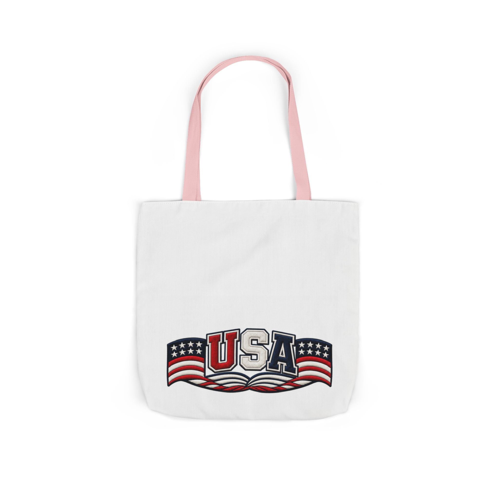 USA Flag Retro Canvas Tote
