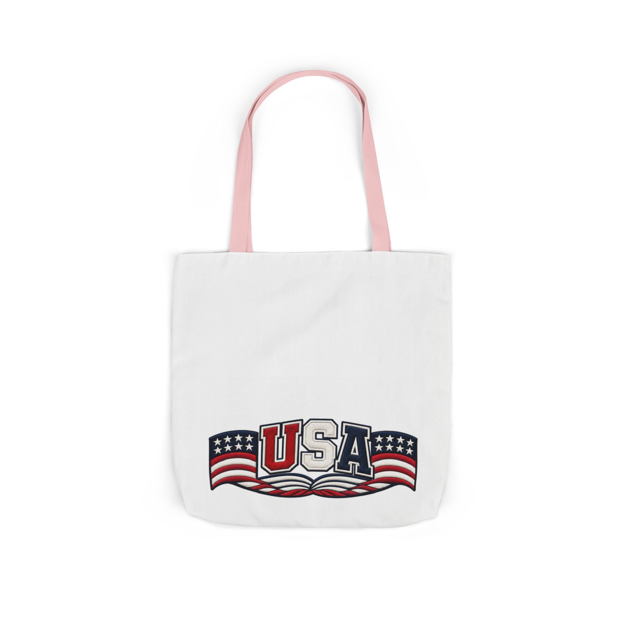 USA Flag Retro Canvas Tote