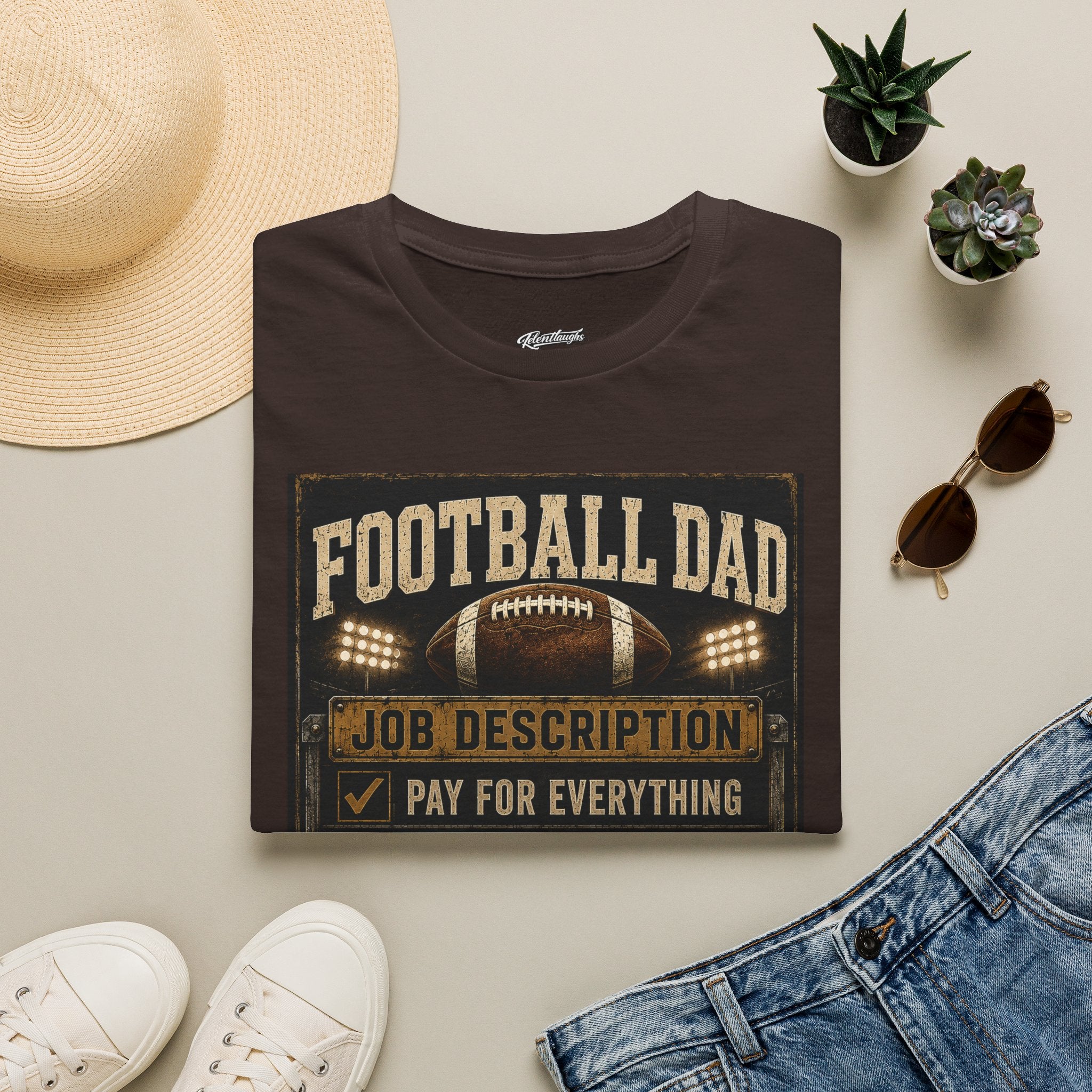 Football Dad T‑Shirt — "Job Description: Pay For Everything" Dad Gift