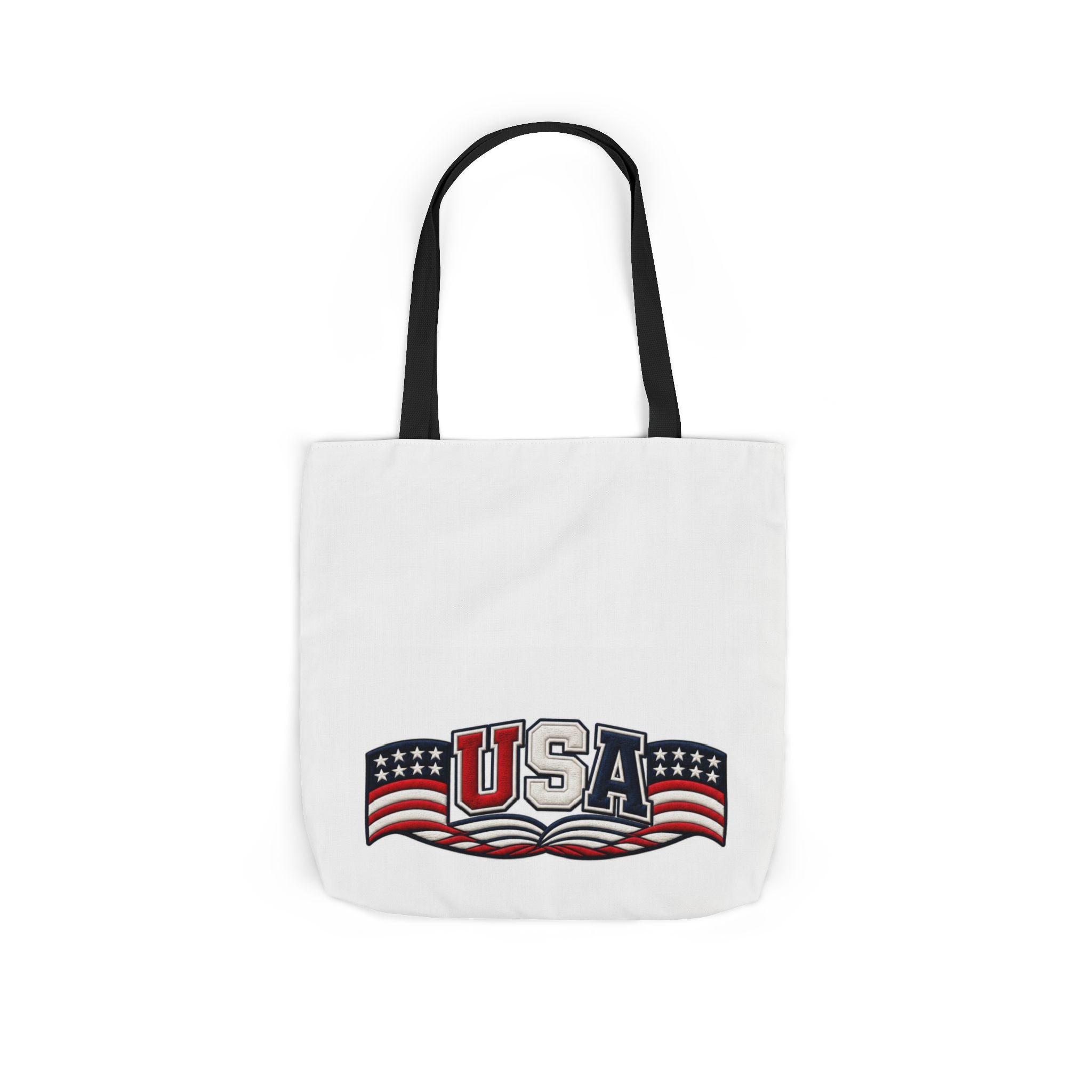 USA Flag Retro Canvas Tote