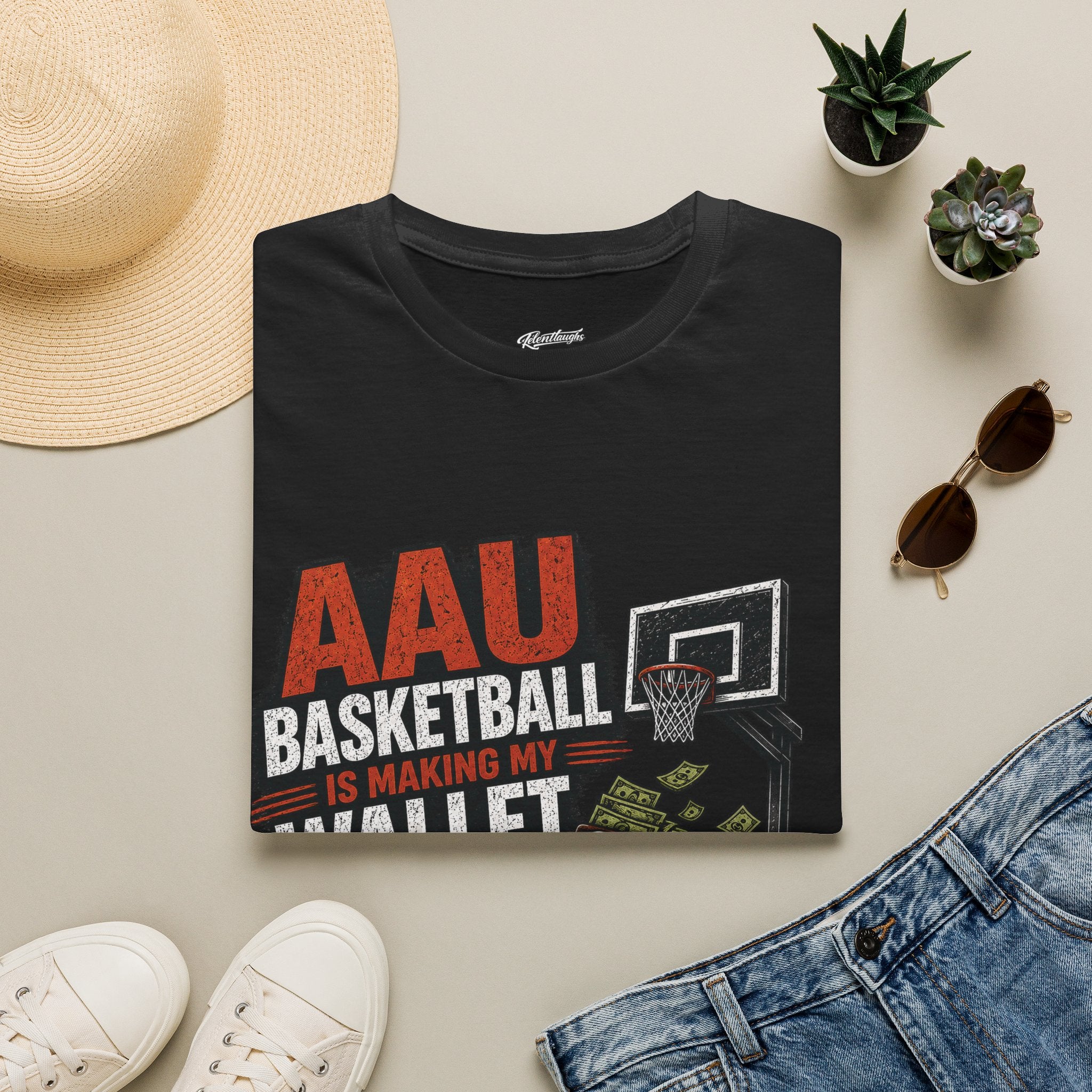 T‑Shirt — AAU BASKETBALL IS MAKING MY WALLET FATIGUED