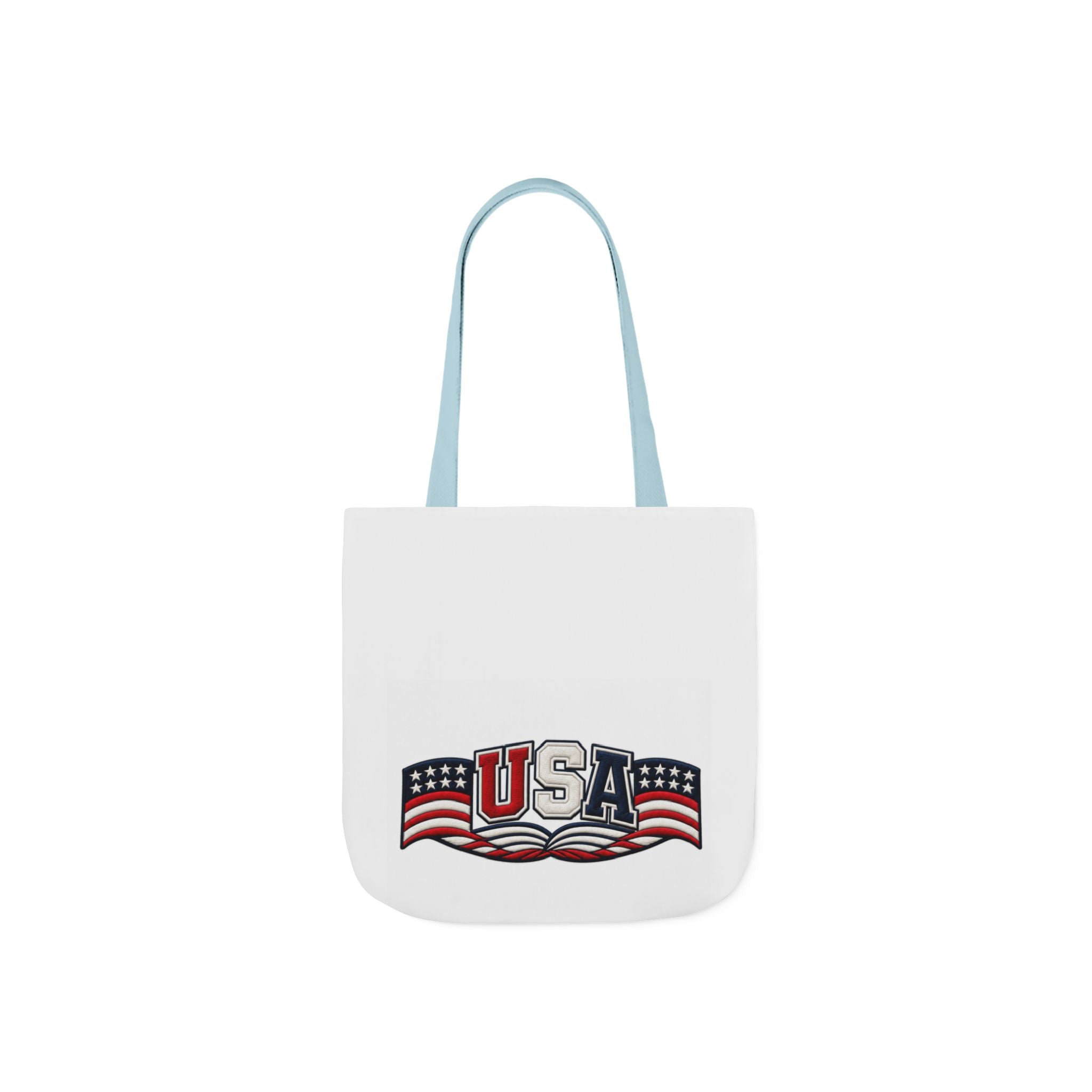 USA Flag Retro Canvas Tote