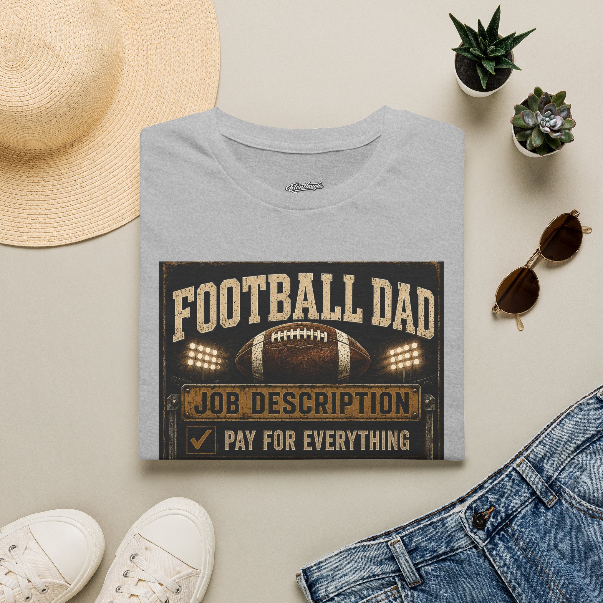 Football Dad T‑Shirt — "Job Description: Pay For Everything" Dad Gift