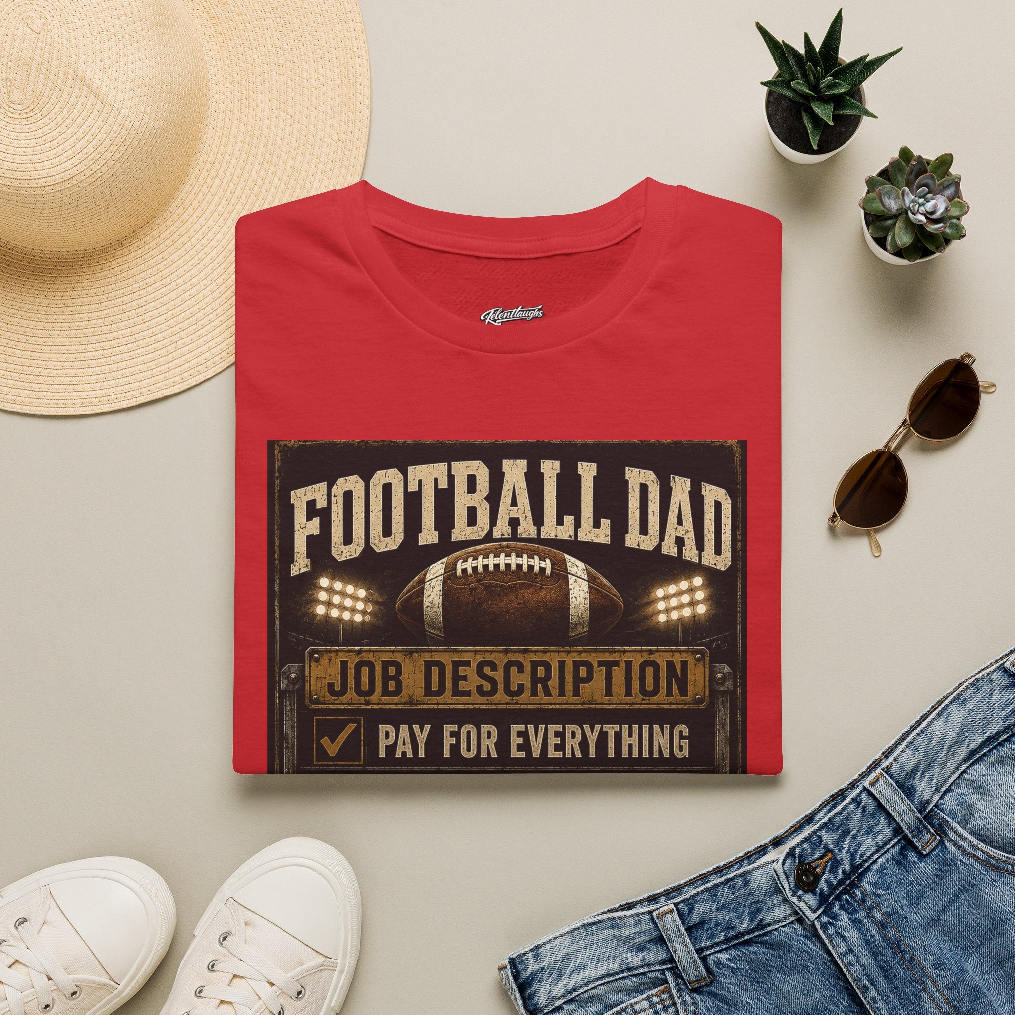 Football Dad T‑Shirt — "Job Description: Pay For Everything" Dad Gift