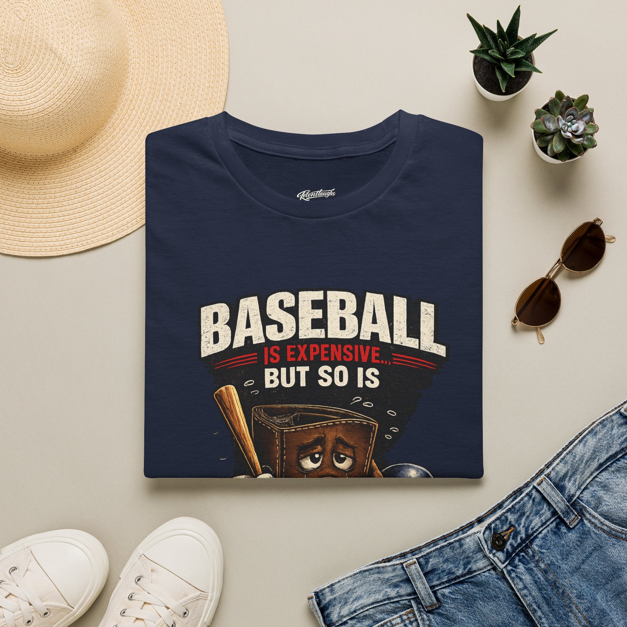 Baseball Is Expensive- My Wallet Didn't Have a Chance — Funny Baseball T-Shirt