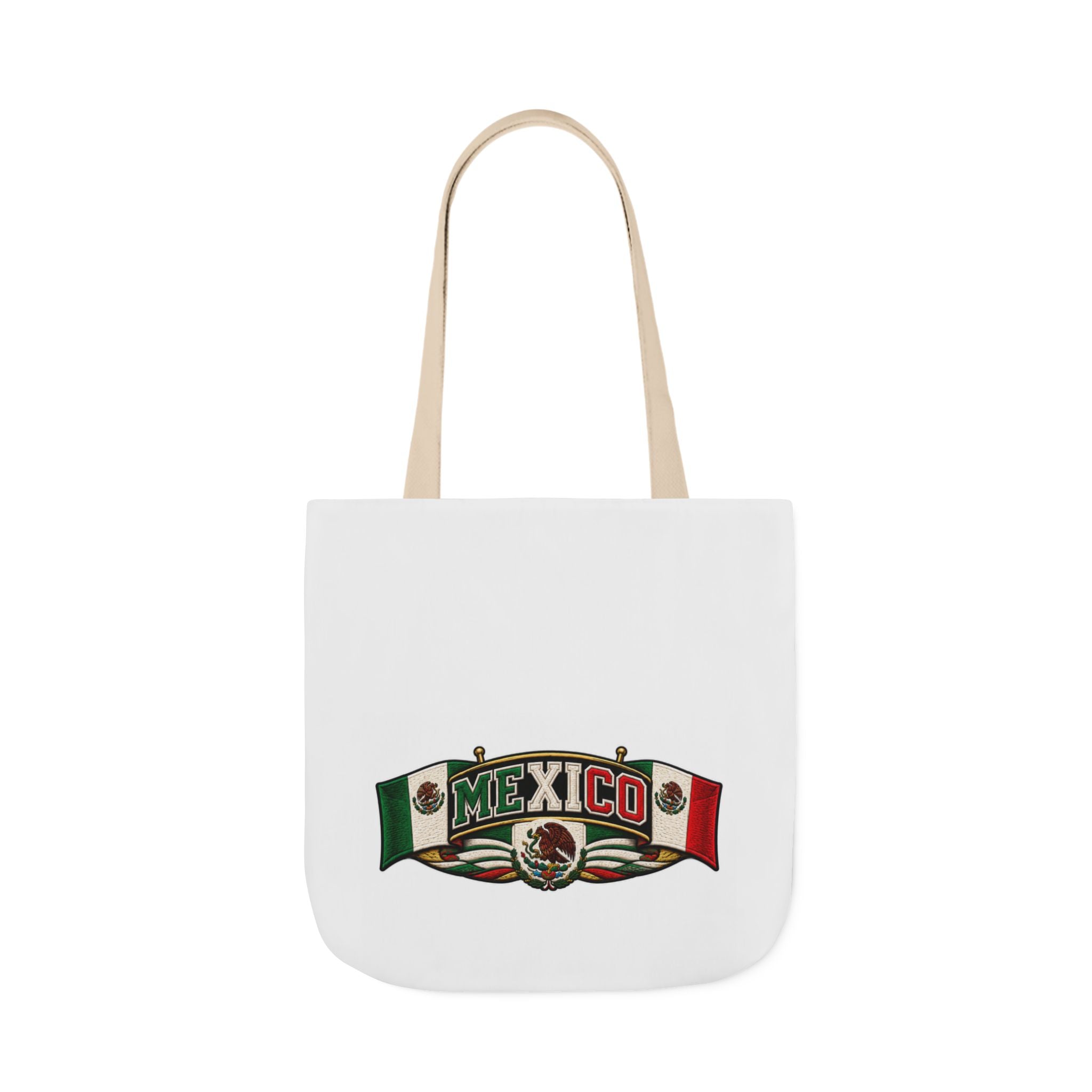 Mexico Flag Retro Canvas Tote