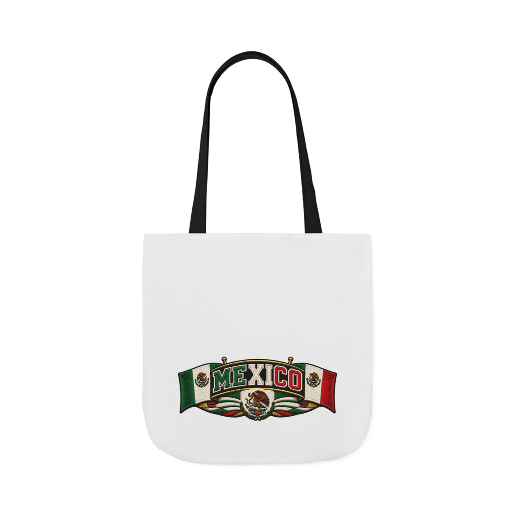 Mexico Flag Retro Canvas Tote