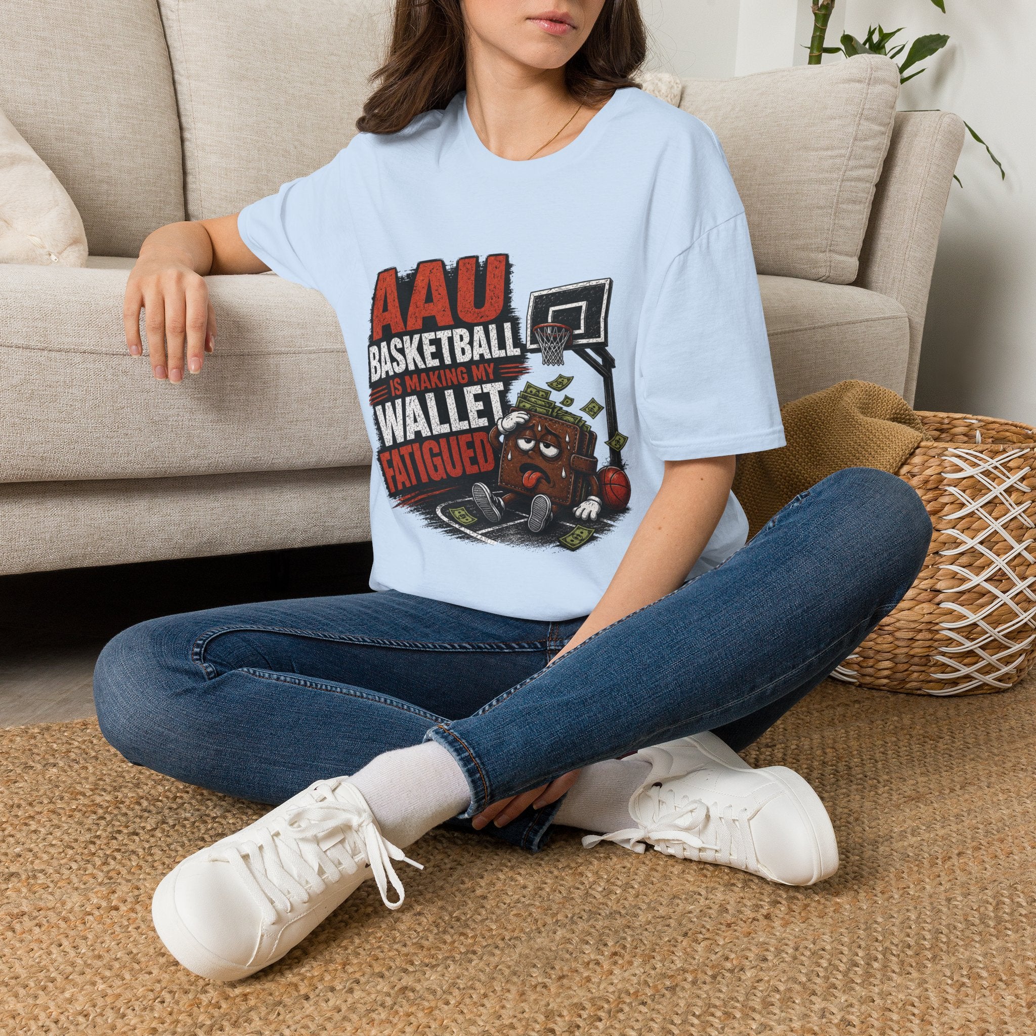 T‑Shirt — AAU BASKETBALL IS MAKING MY WALLET FATIGUED
