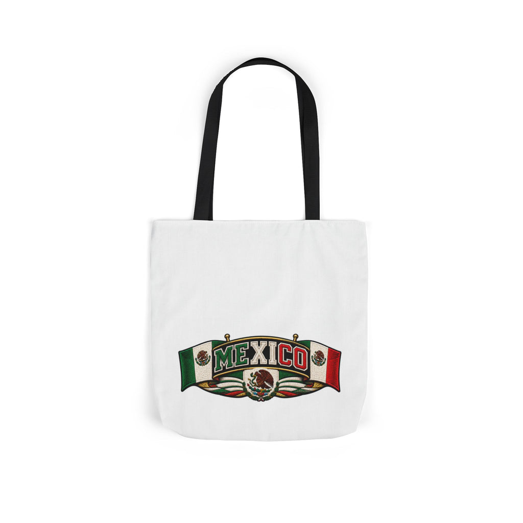 Mexico Flag Retro Canvas Tote