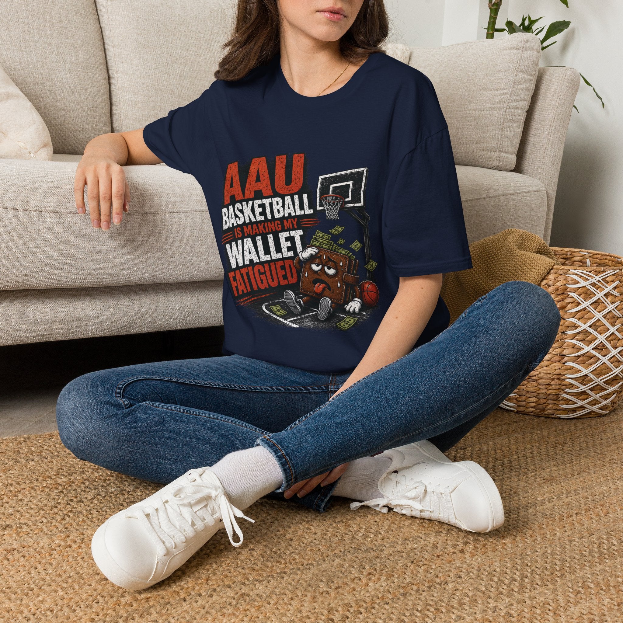 T‑Shirt — AAU BASKETBALL IS MAKING MY WALLET FATIGUED