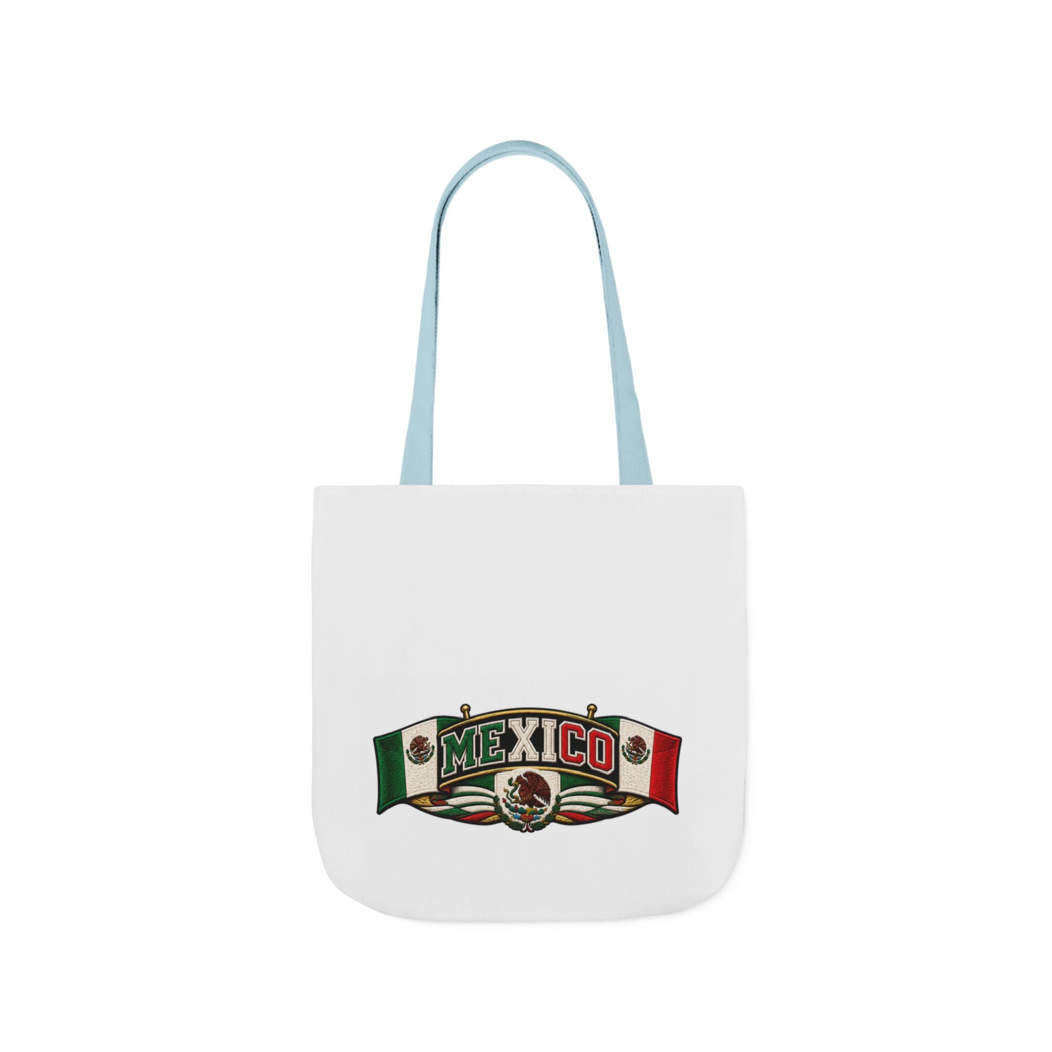 Mexico Flag Retro Canvas Tote