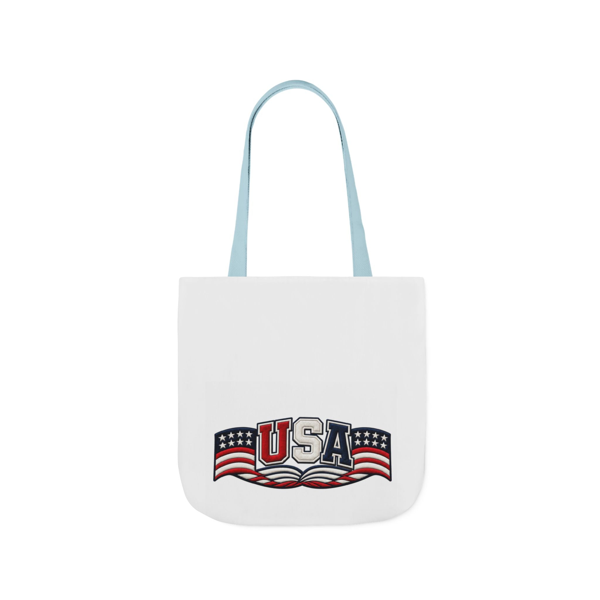 USA Flag Retro Canvas Tote