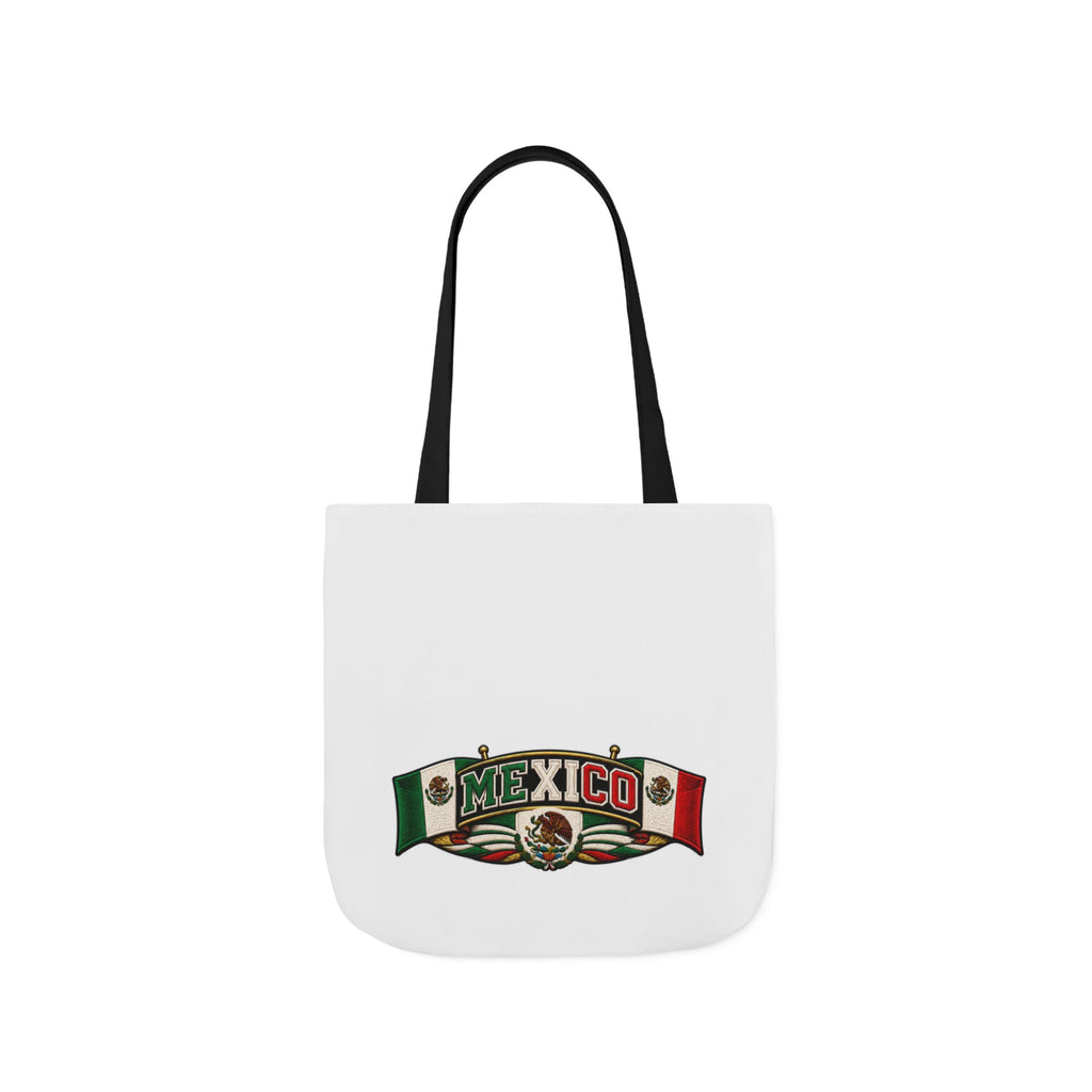 Mexico Flag Retro Canvas Tote