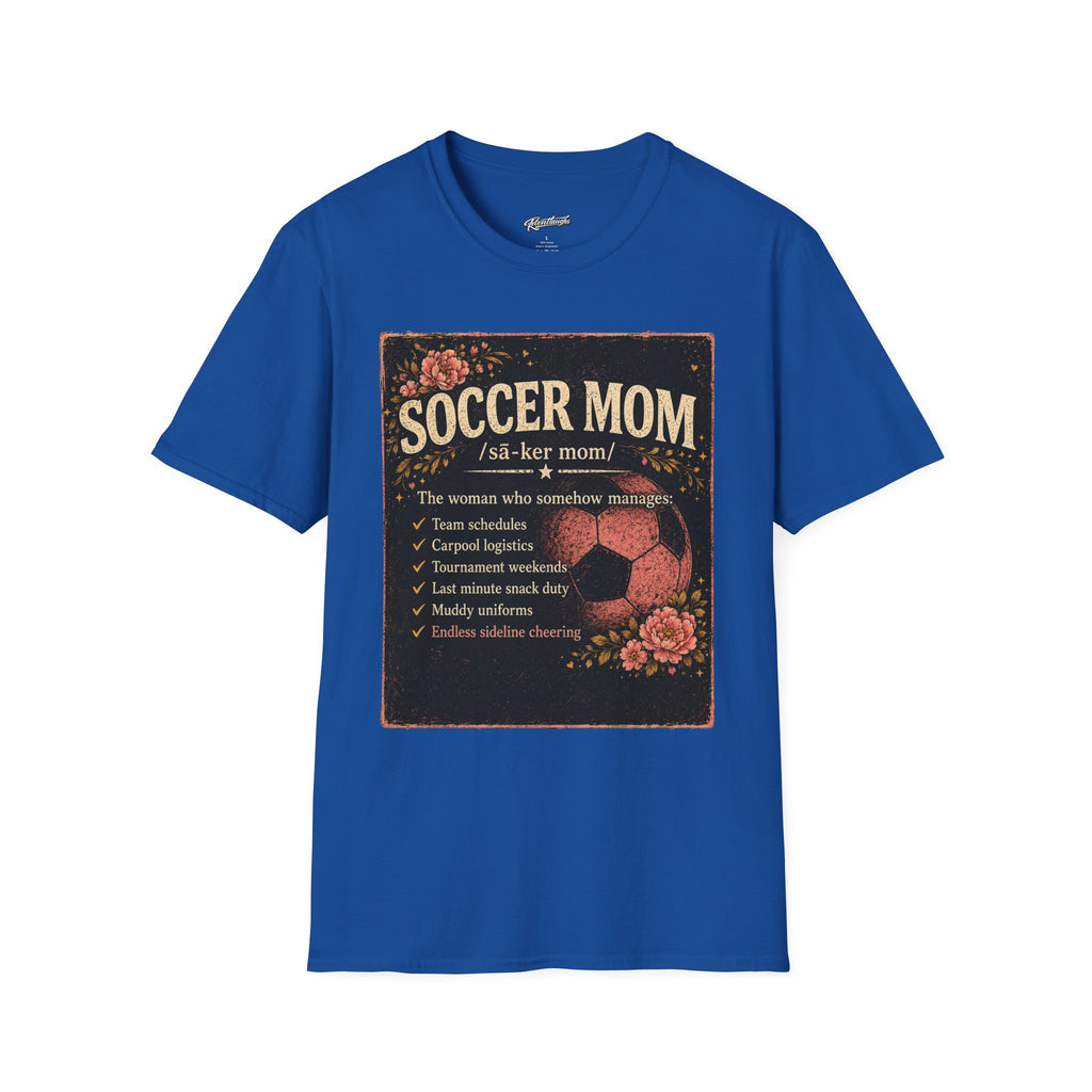 Soccer Mom T-Shirt — Vintage Floral Soccer Definition Tee