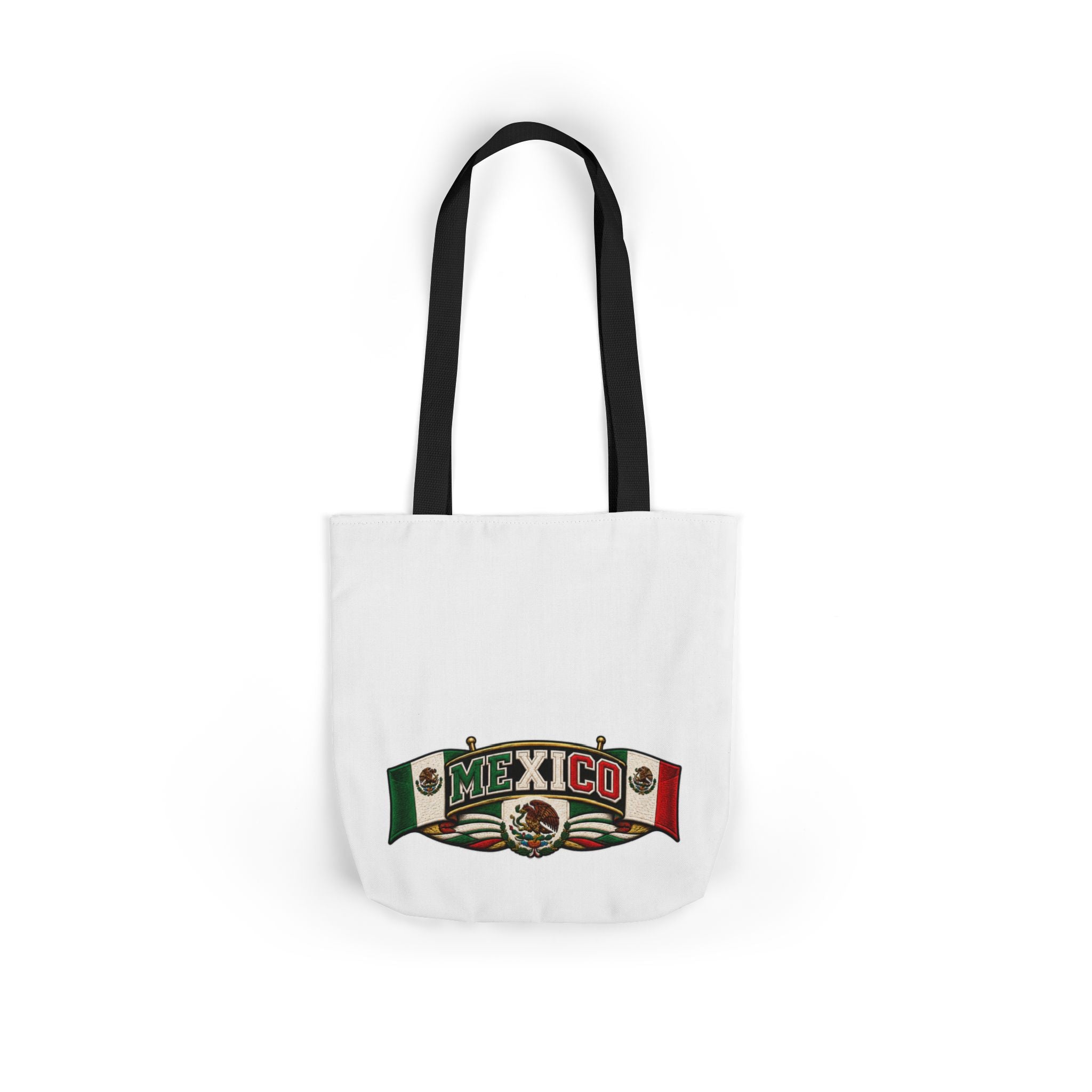 Mexico Flag Retro Canvas Tote