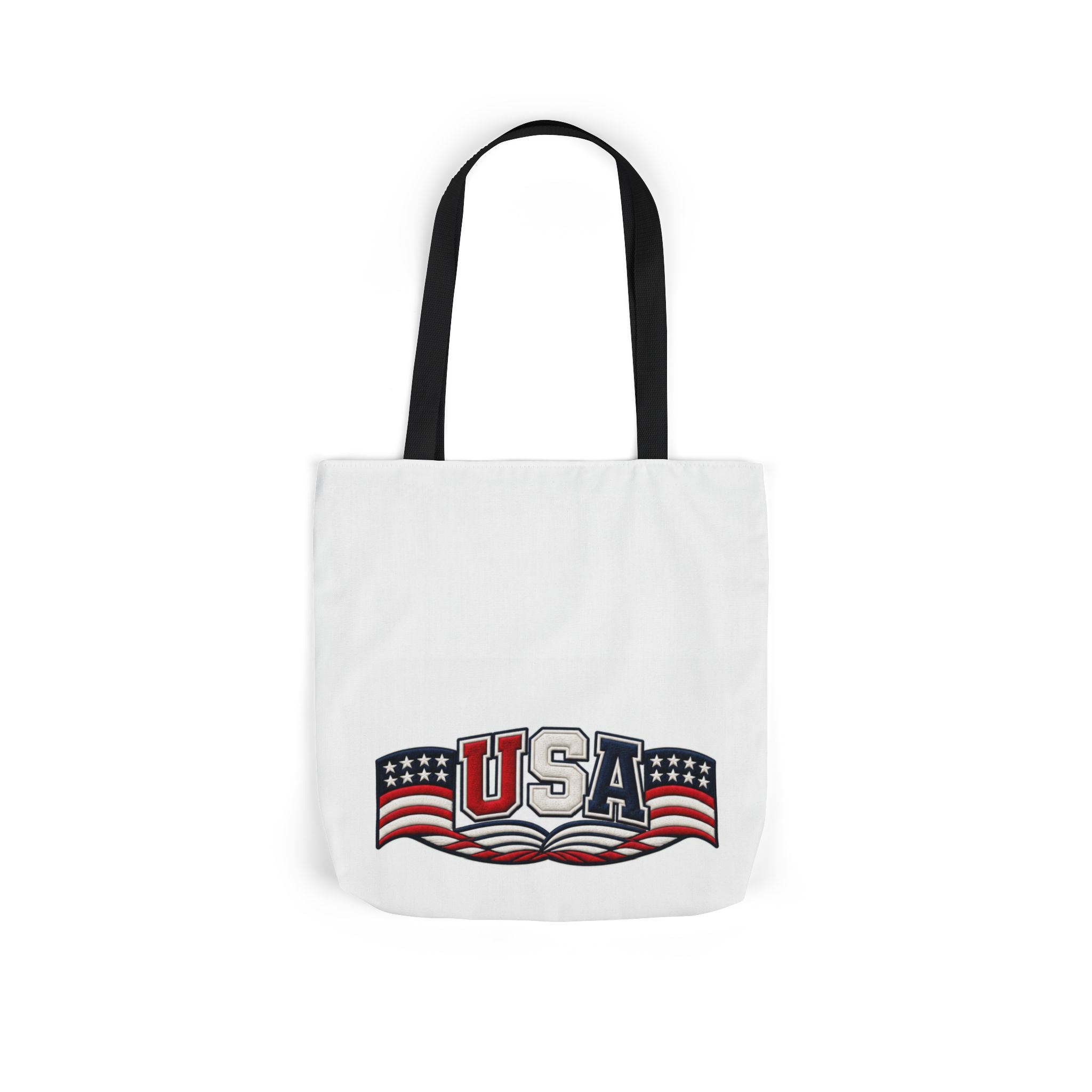 USA Flag Retro Canvas Tote