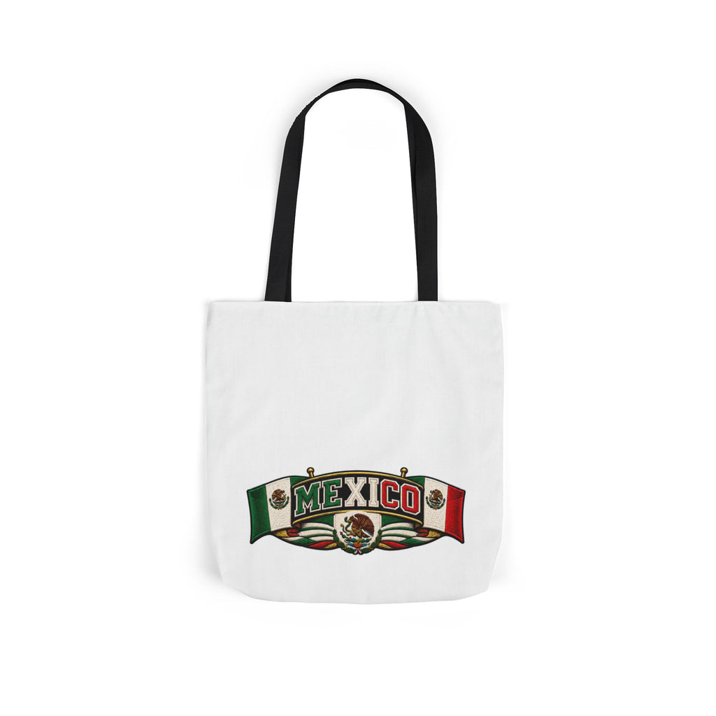 Mexico Flag Retro Canvas Tote