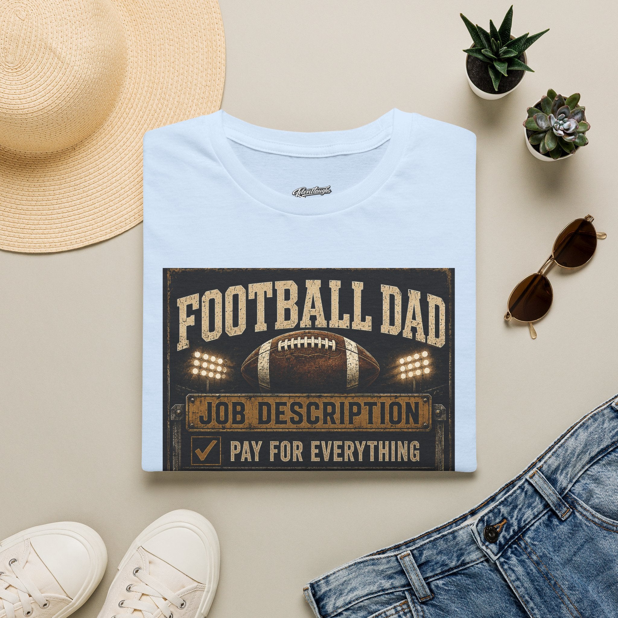 Football Dad T‑Shirt — "Job Description: Pay For Everything" Dad Gift