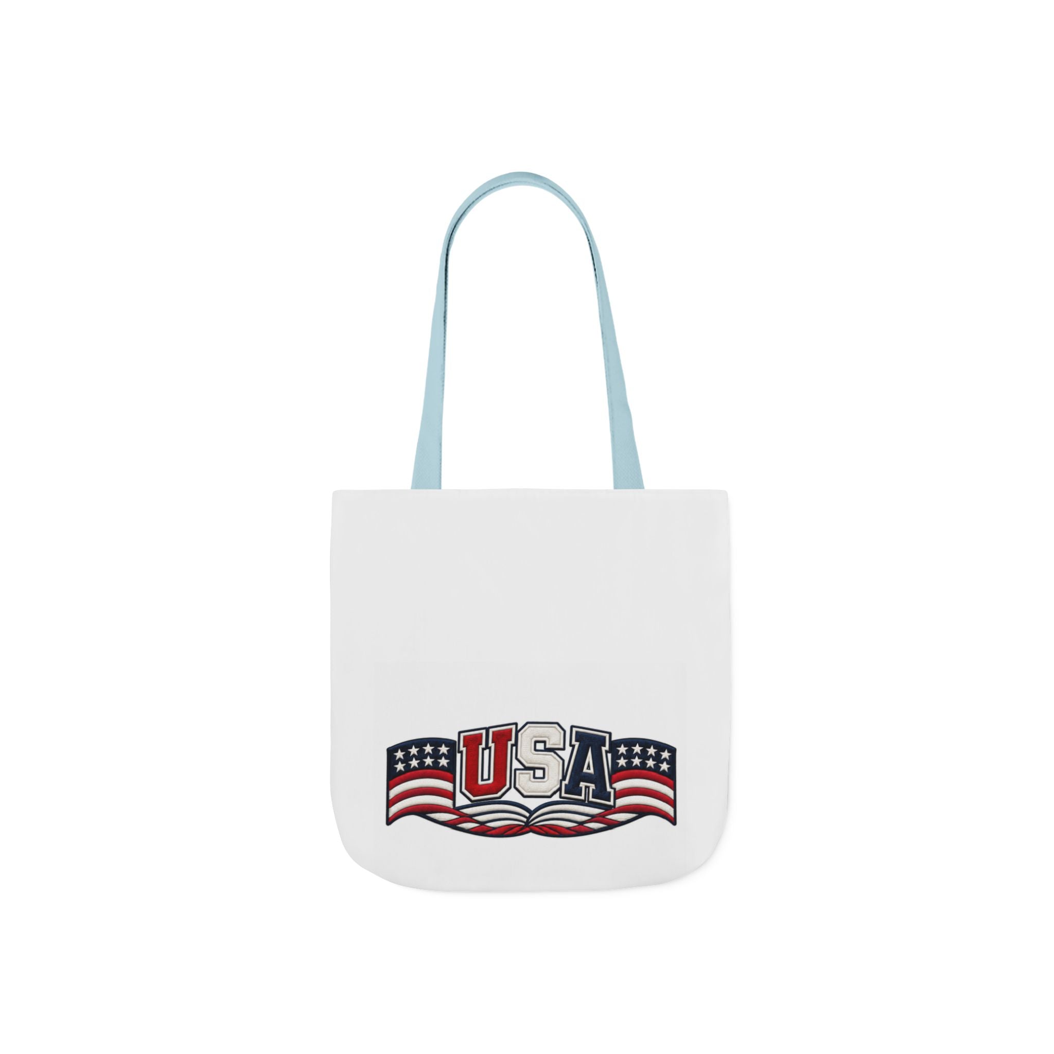 USA Flag Retro Canvas Tote