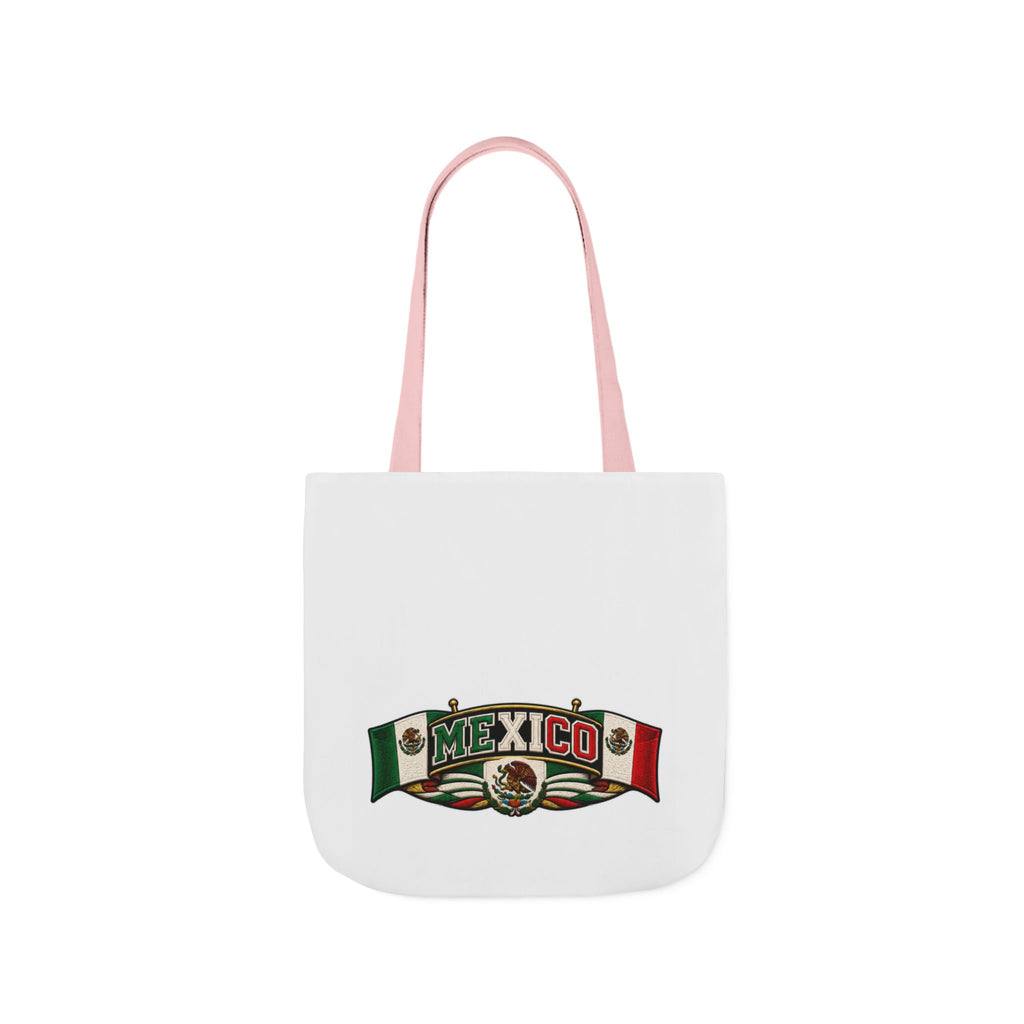 Mexico Flag Retro Canvas Tote