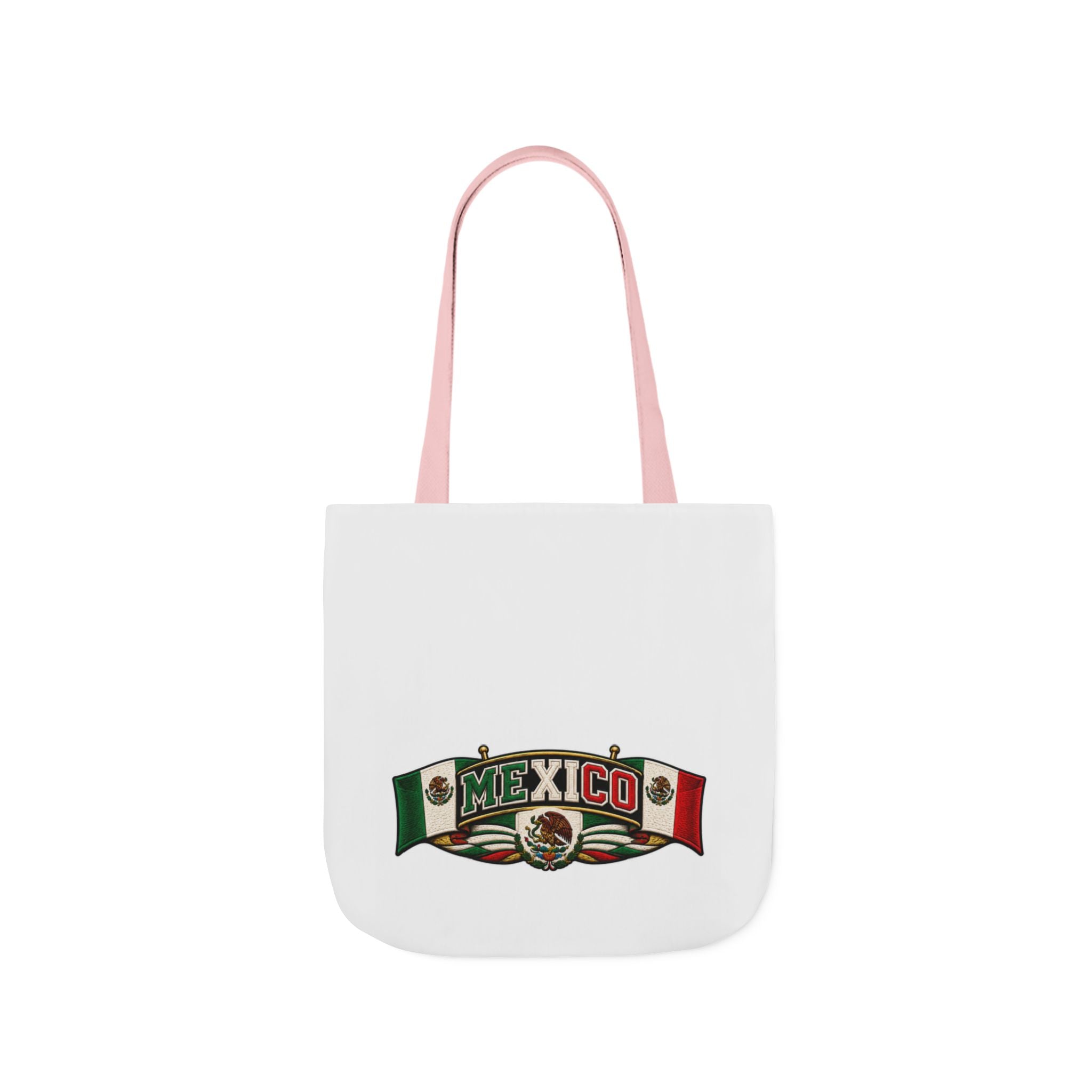 Mexico Flag Retro Canvas Tote