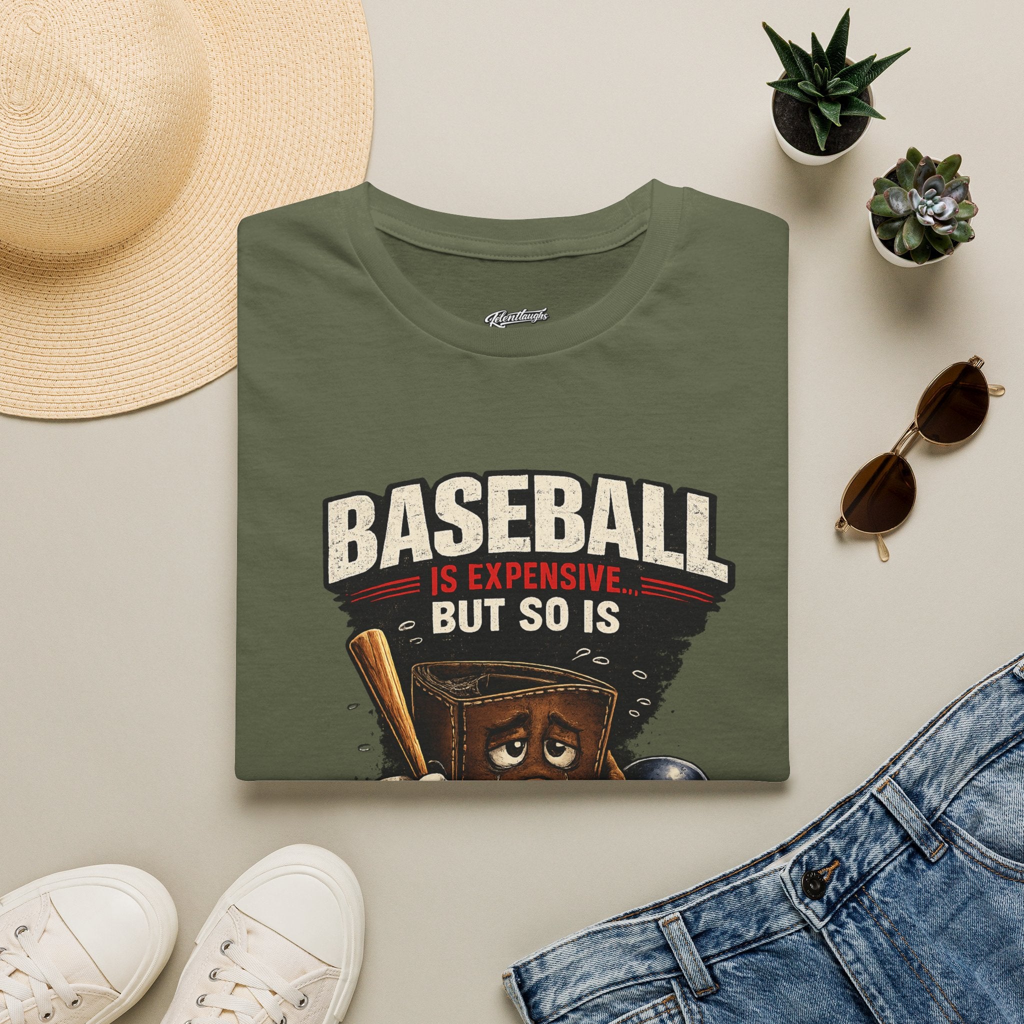 Baseball Is Expensive- My Wallet Didn't Have a Chance — Funny Baseball T-Shirt