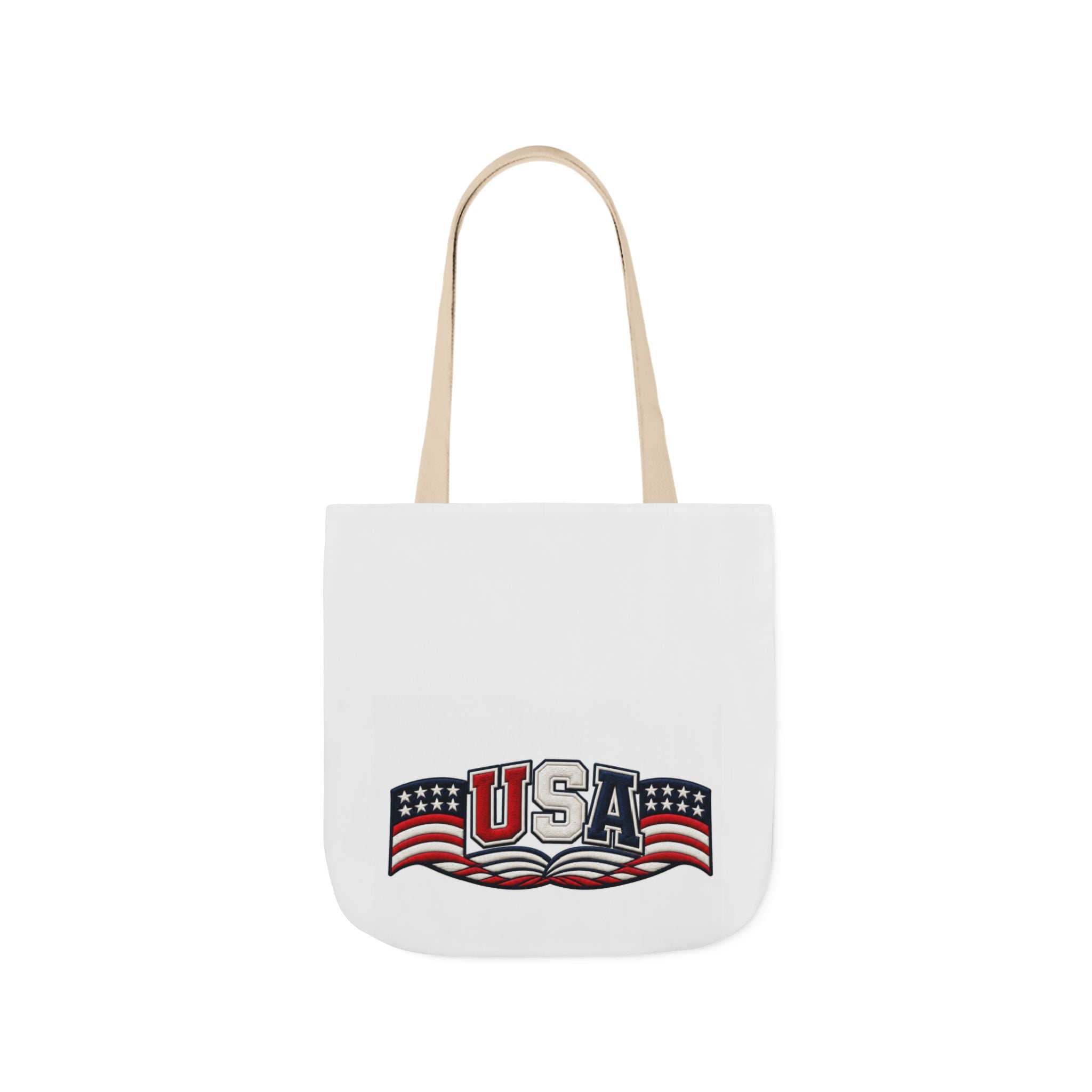 USA Flag Retro Canvas Tote