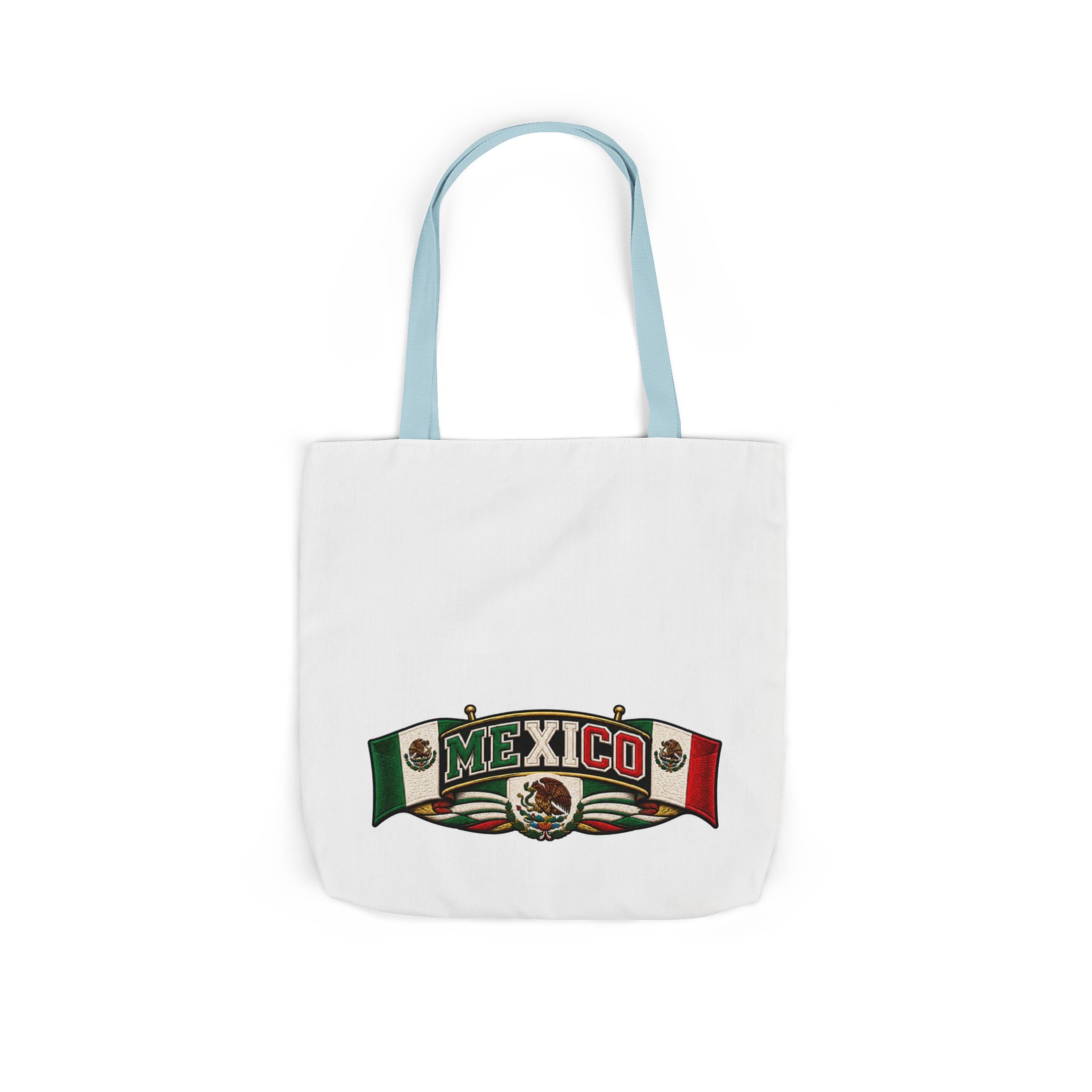 Mexico Flag Retro Canvas Tote