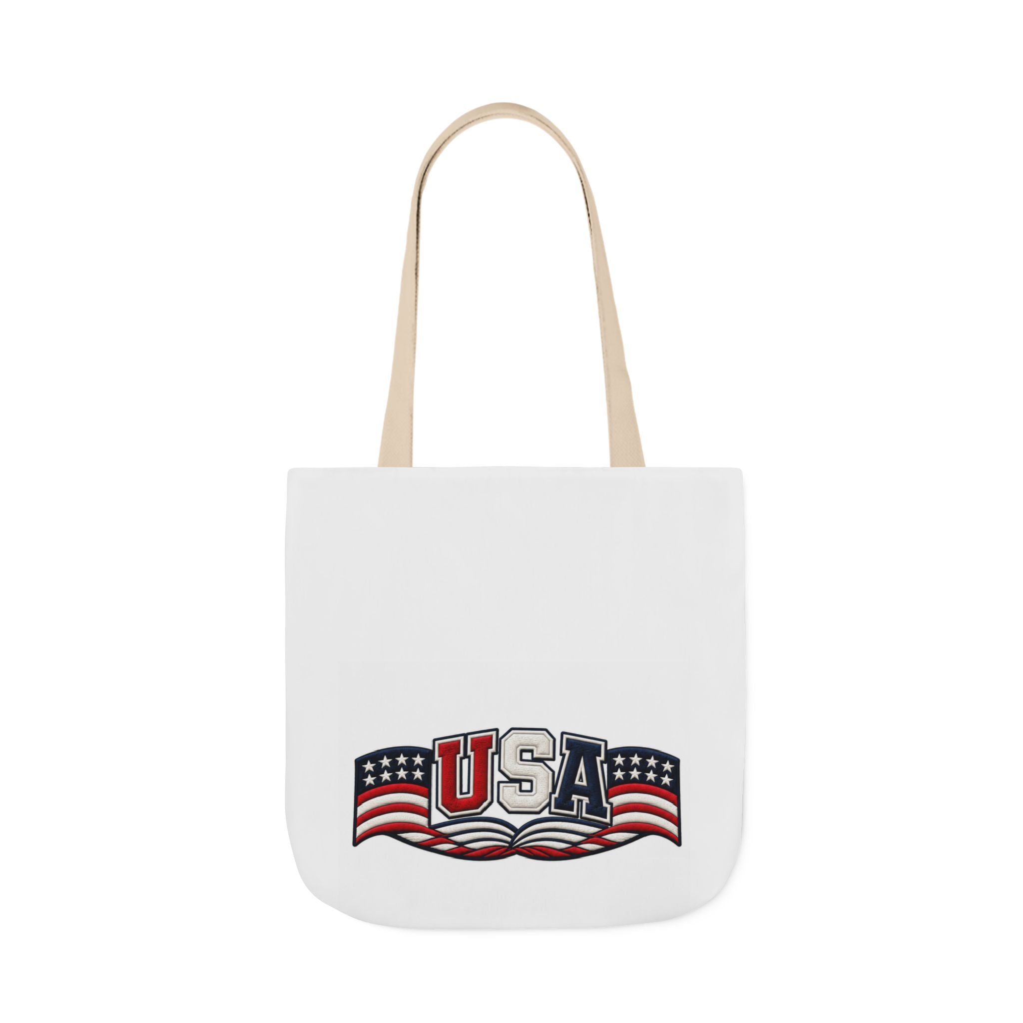 USA Flag Retro Canvas Tote