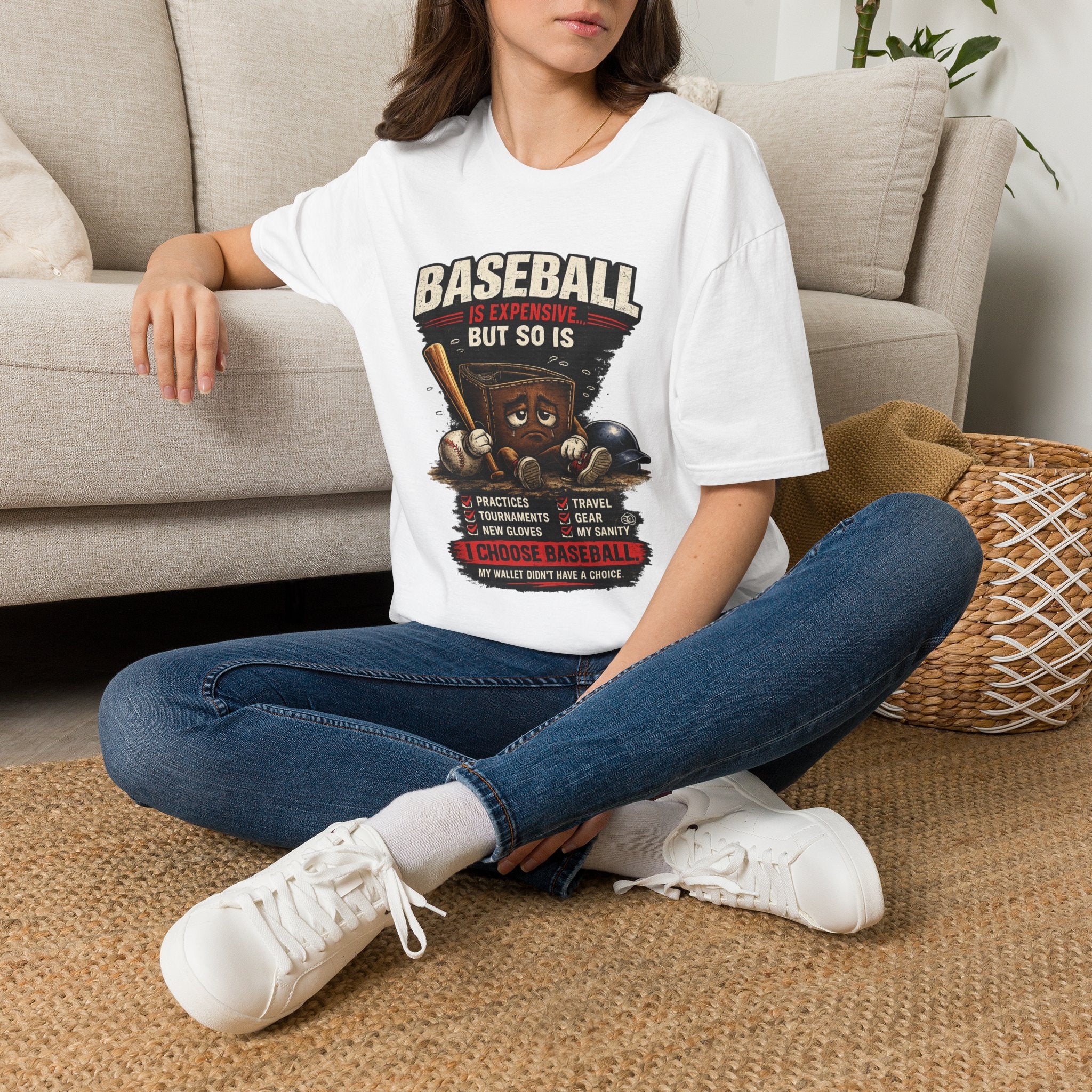 Baseball Is Expensive- My Wallet Didn't Have a Chance — Funny Baseball T-Shirt