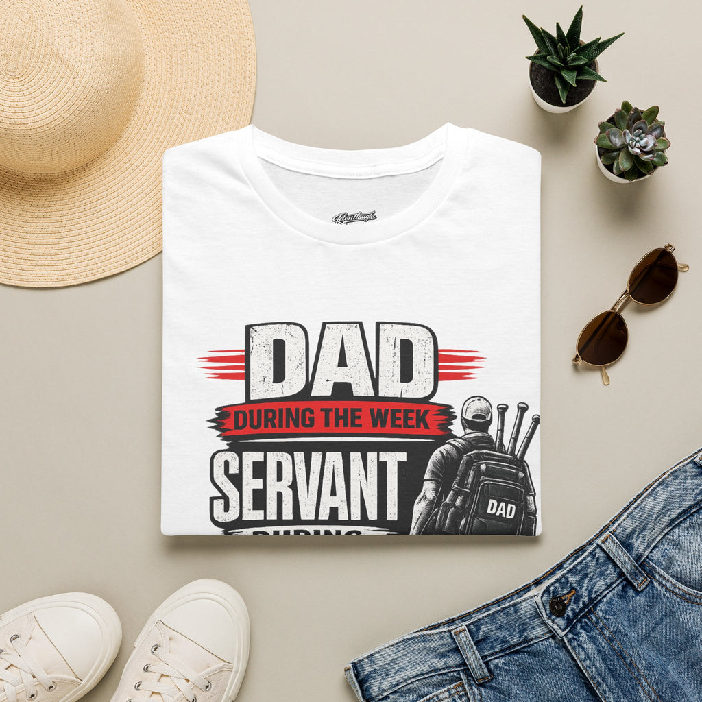 Dad Servant During the Week, Travel Ball Weekend T-Shirt