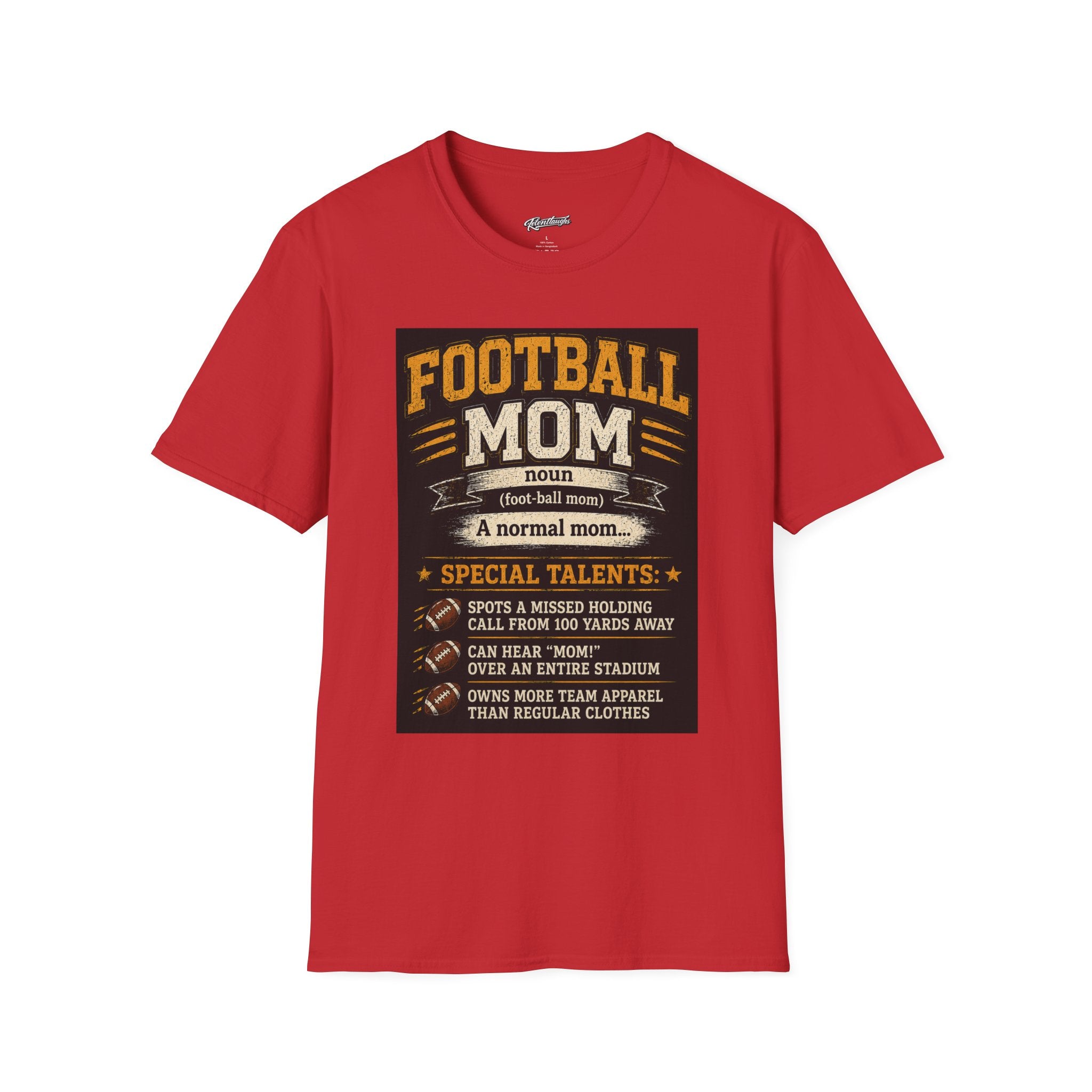 Football Mom T-Shirt – Funny Definition Graphic Tee for Proud Game-Day Moms