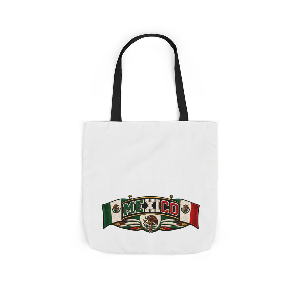 Mexico Flag Retro Canvas Tote