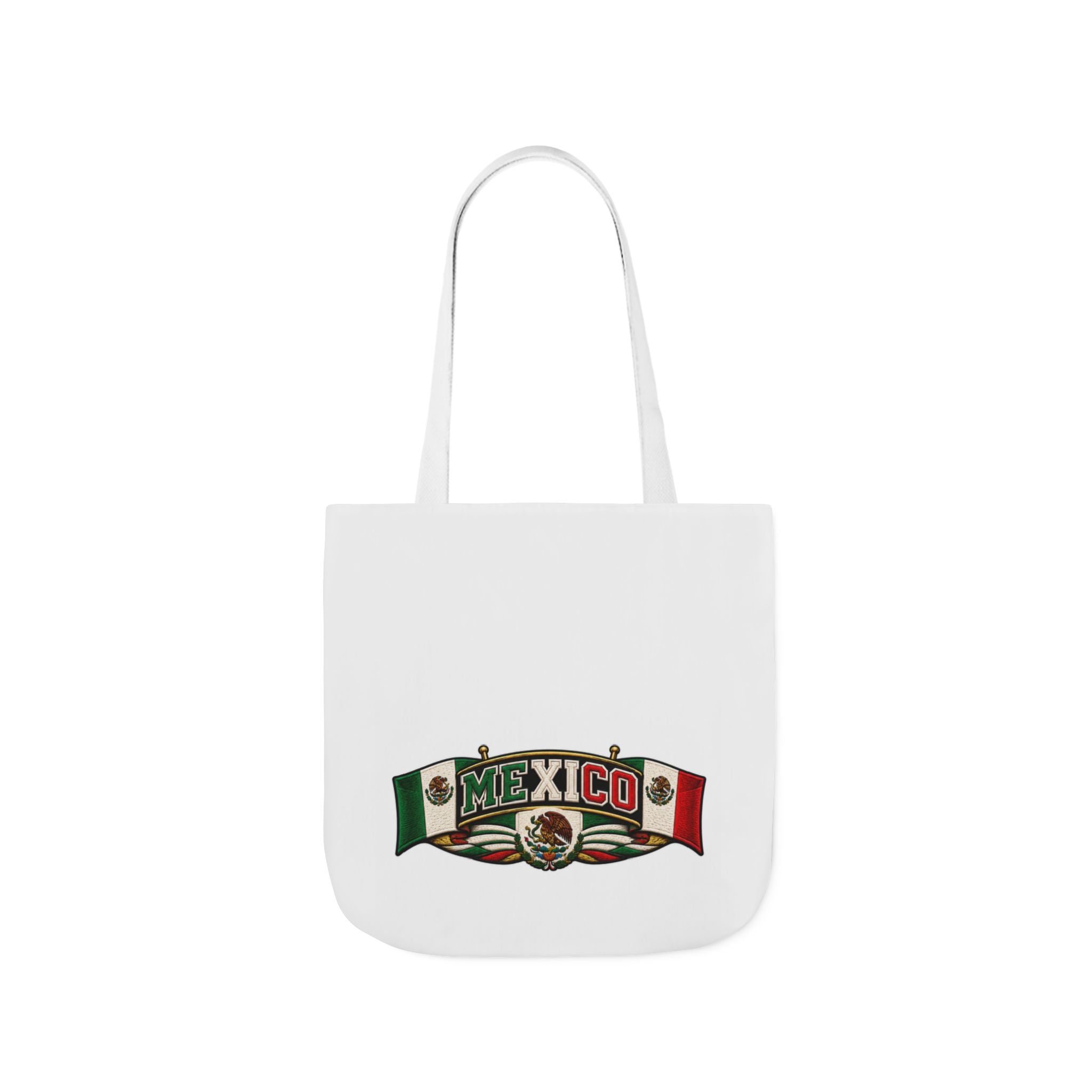 Mexico Flag Retro Canvas Tote