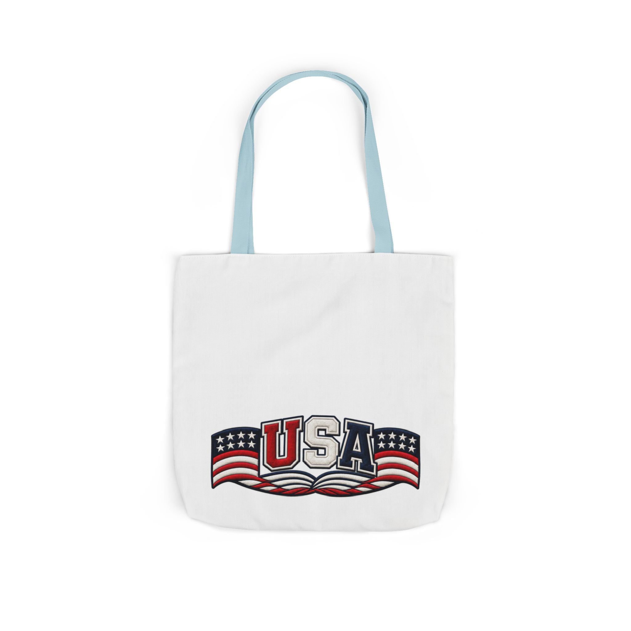 USA Flag Retro Canvas Tote