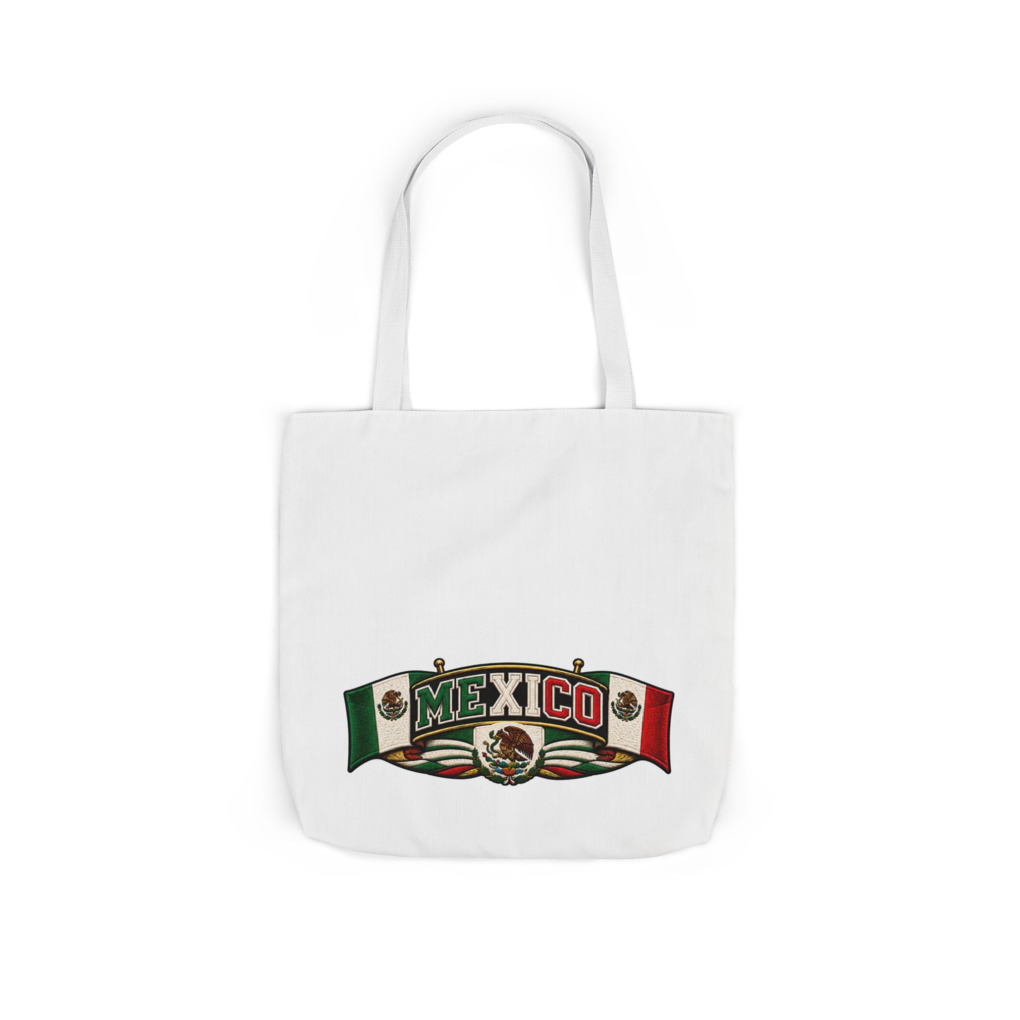 Mexico Flag Retro Canvas Tote