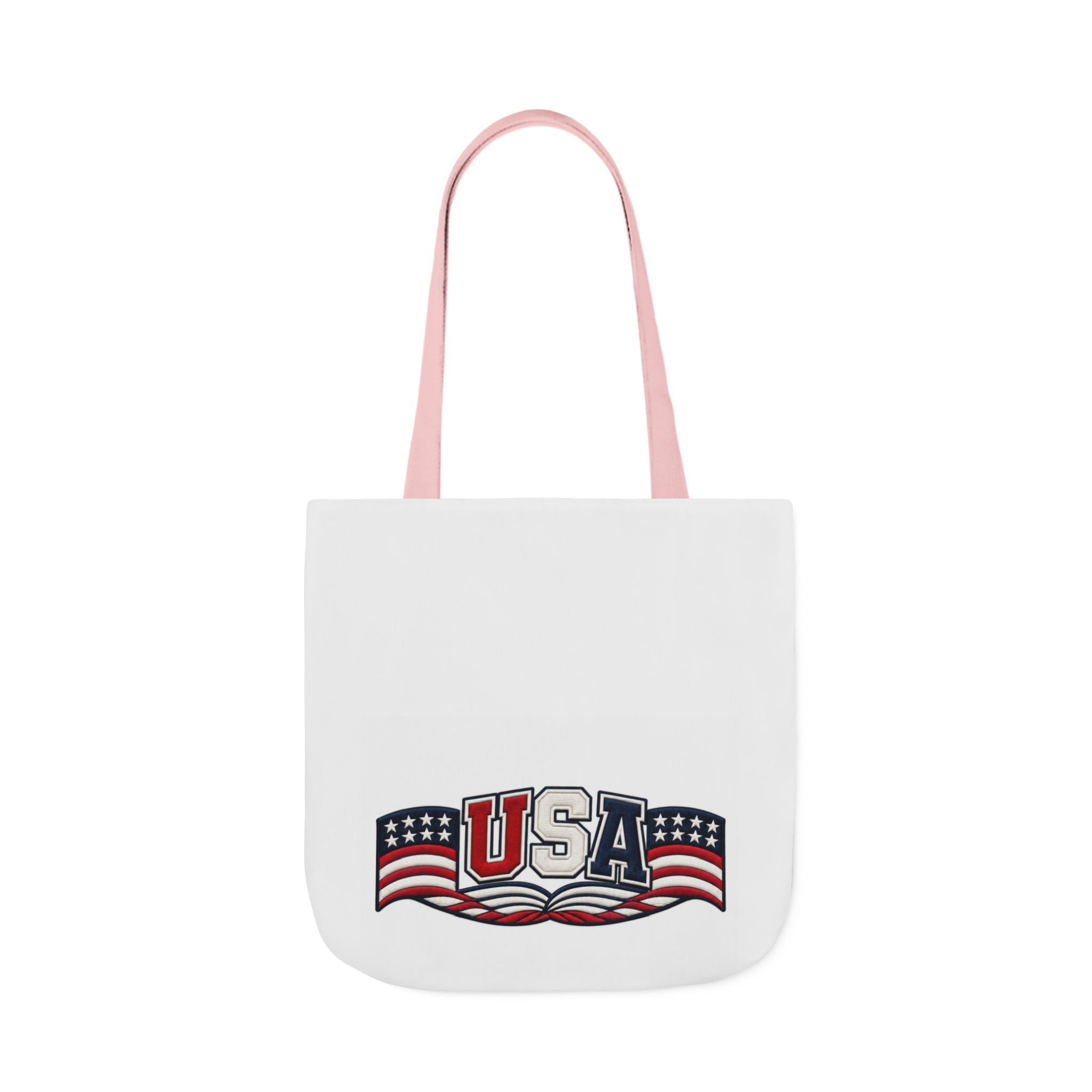 USA Flag Retro Canvas Tote