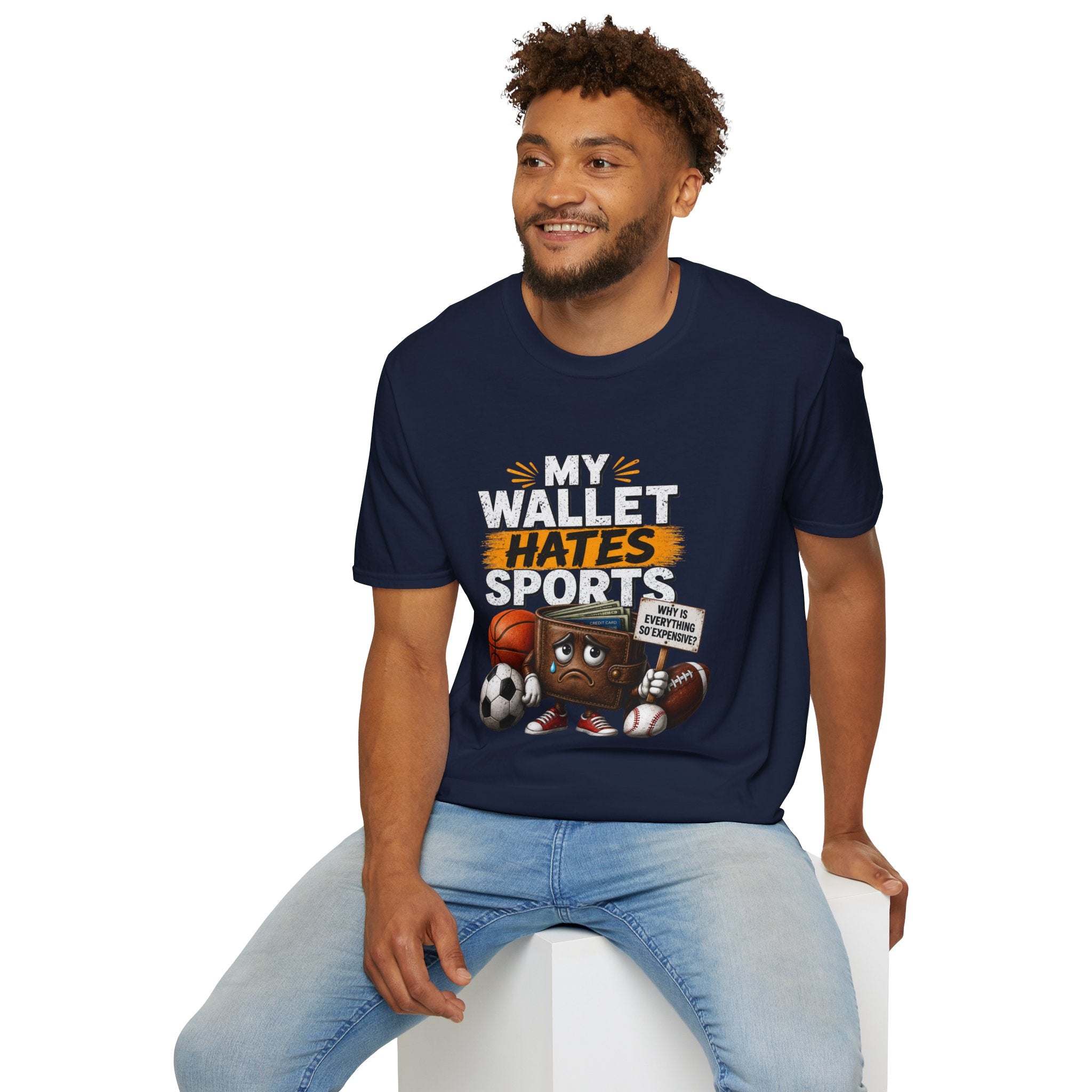 My Wallet Hates Sports T-Shirt — Funny Sports Fan Humor Tee