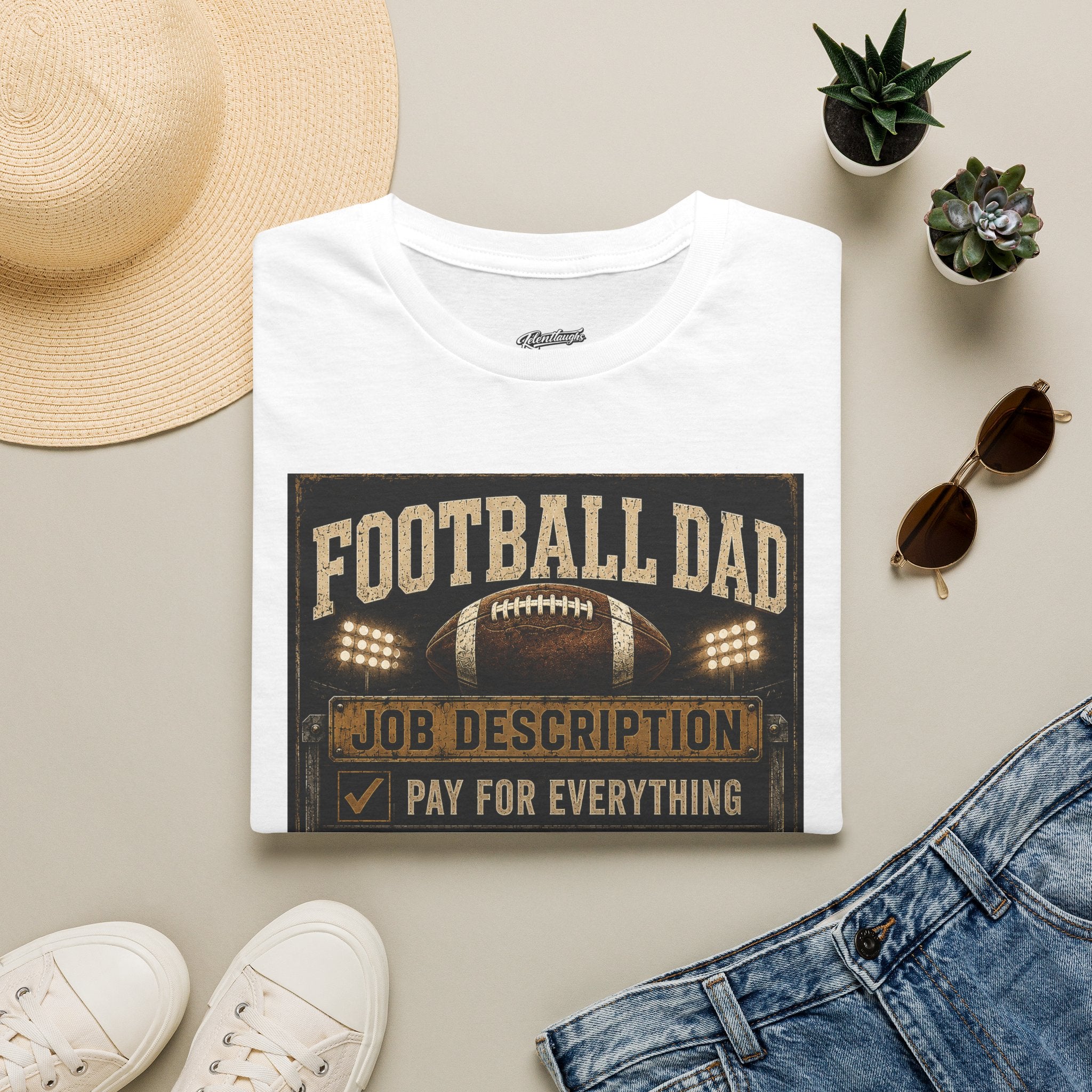 Football Dad T‑Shirt — "Job Description: Pay For Everything" Dad Gift