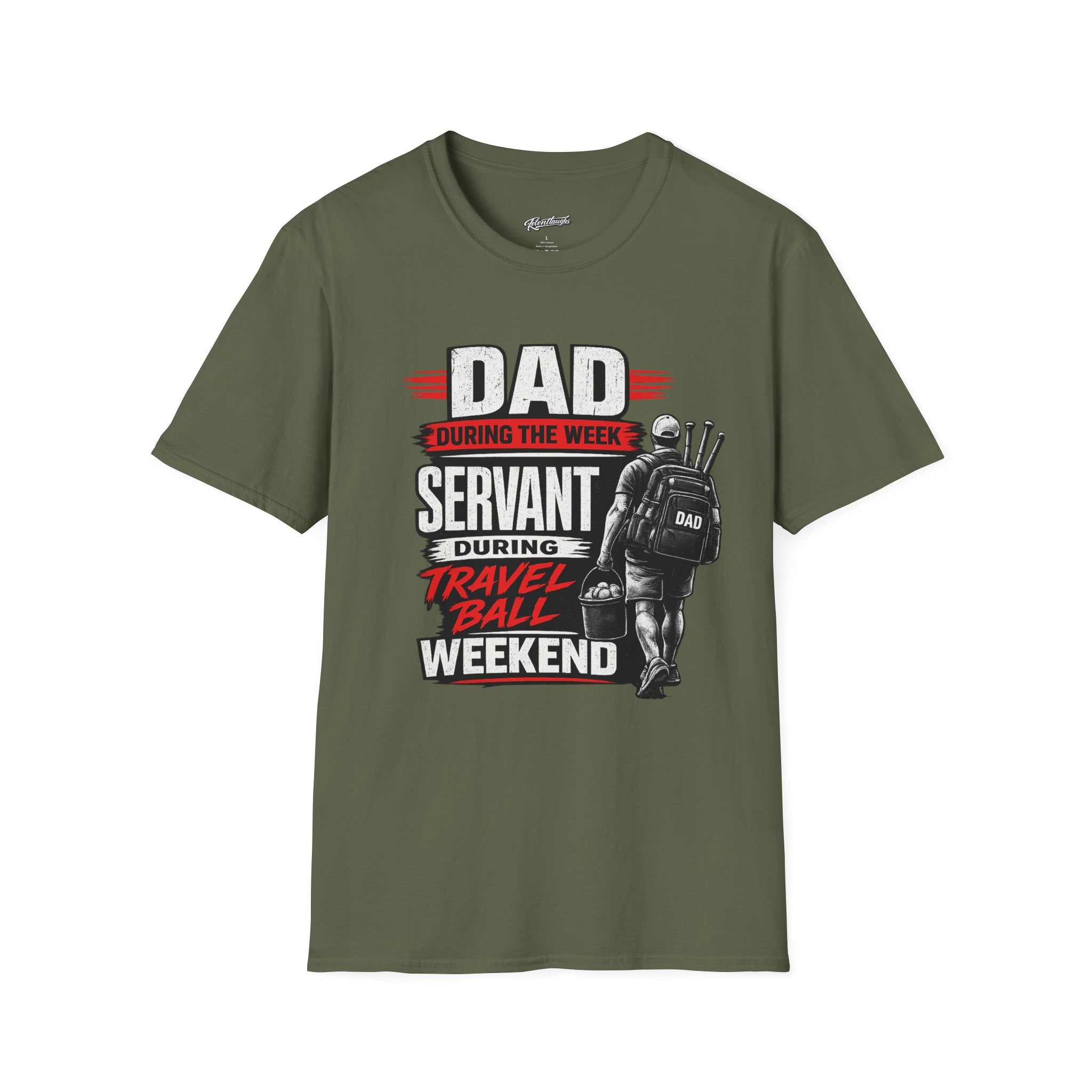 Dad Servant During the Week, Travel Ball Weekend T-Shirt