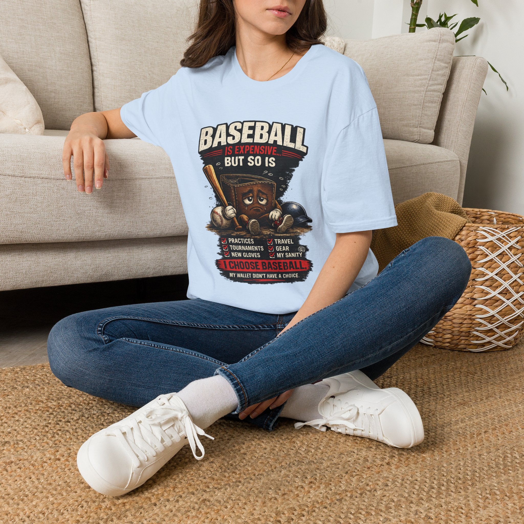 Baseball Is Expensive- My Wallet Didn't Have a Chance — Funny Baseball T-Shirt