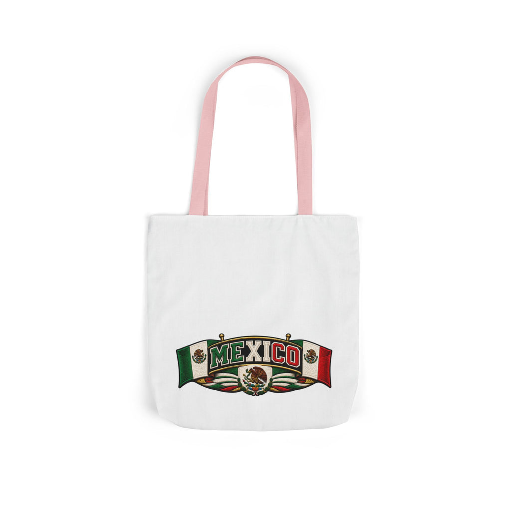 Mexico Flag Retro Canvas Tote