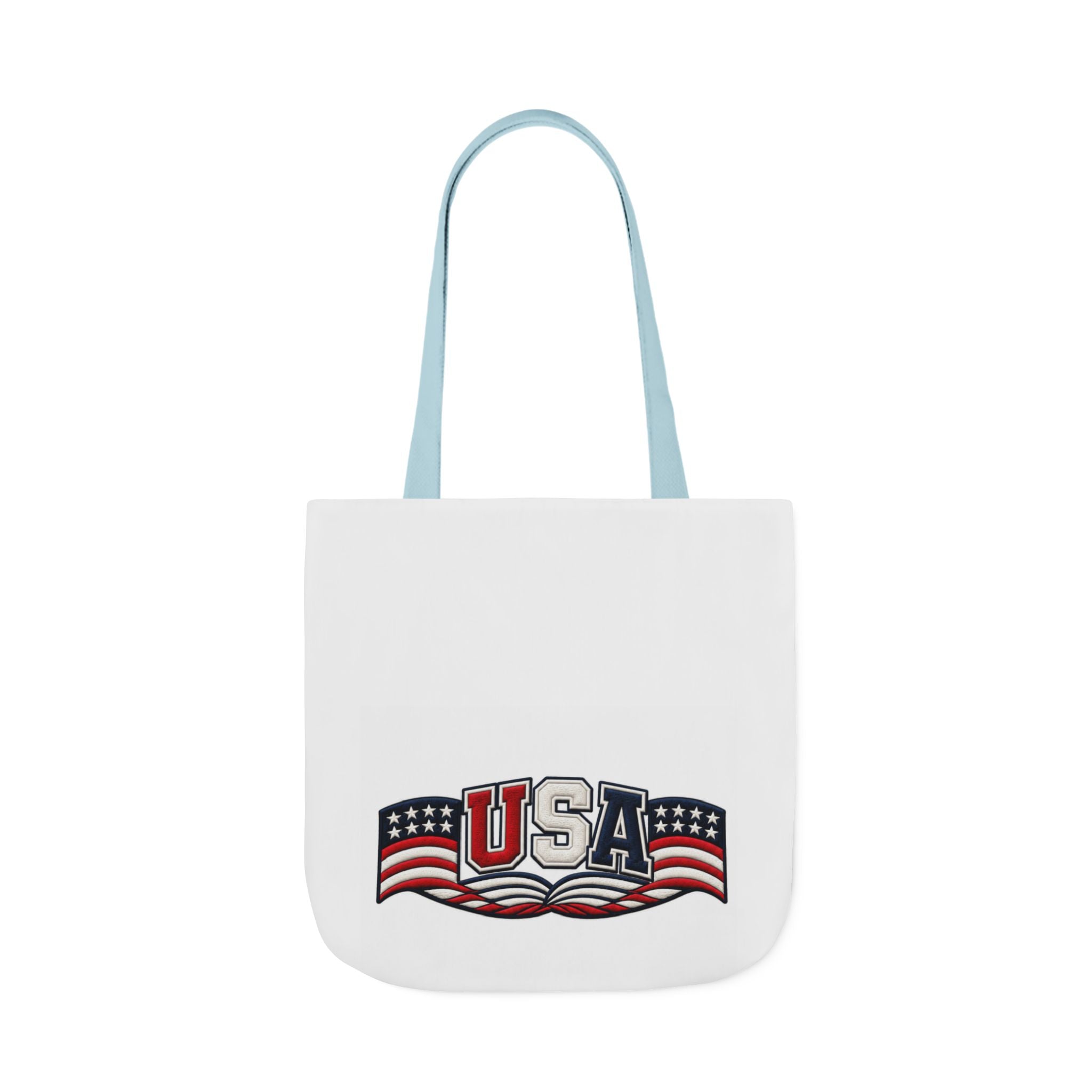 USA Flag Retro Canvas Tote