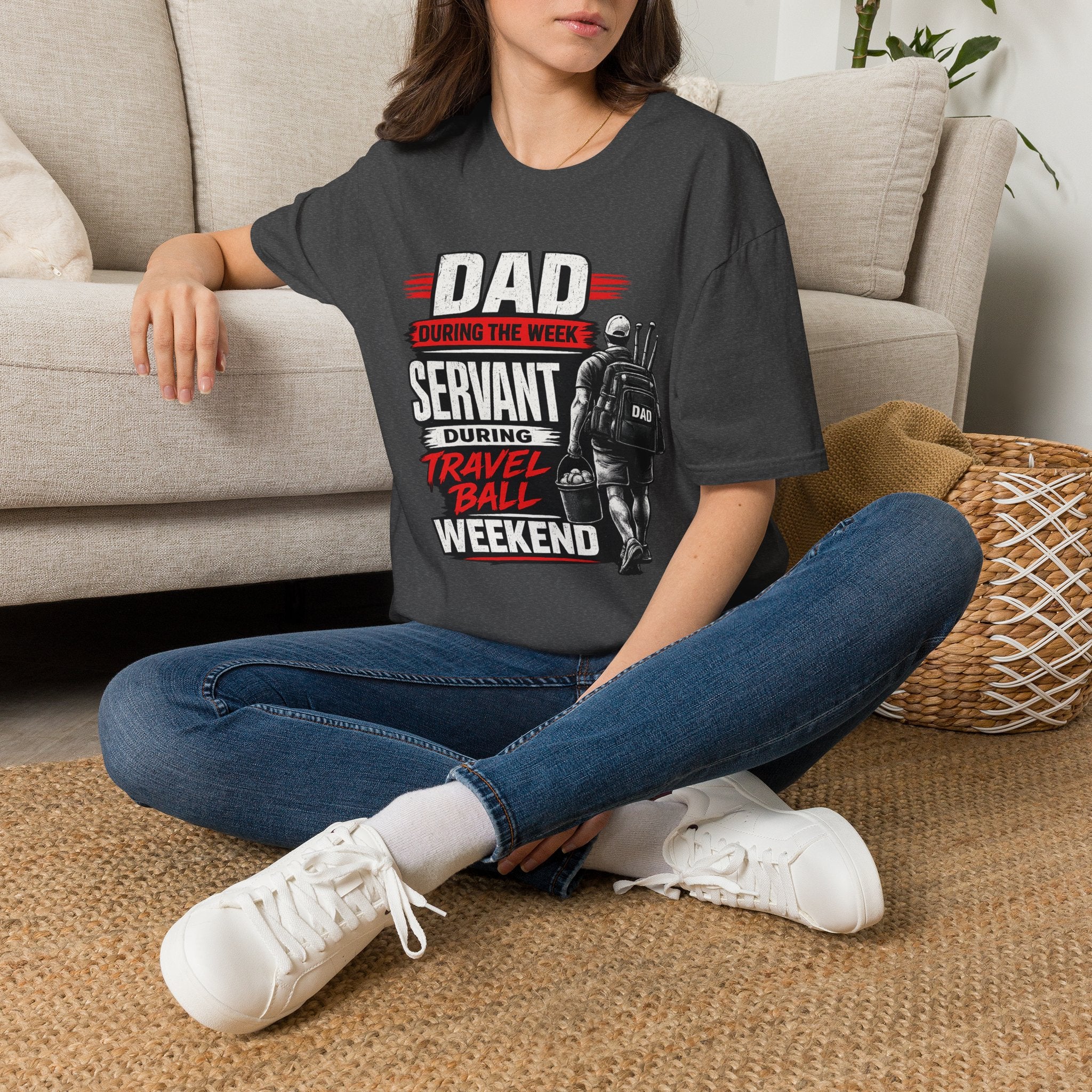 Dad Servant During the Week, Travel Ball Weekend T-Shirt