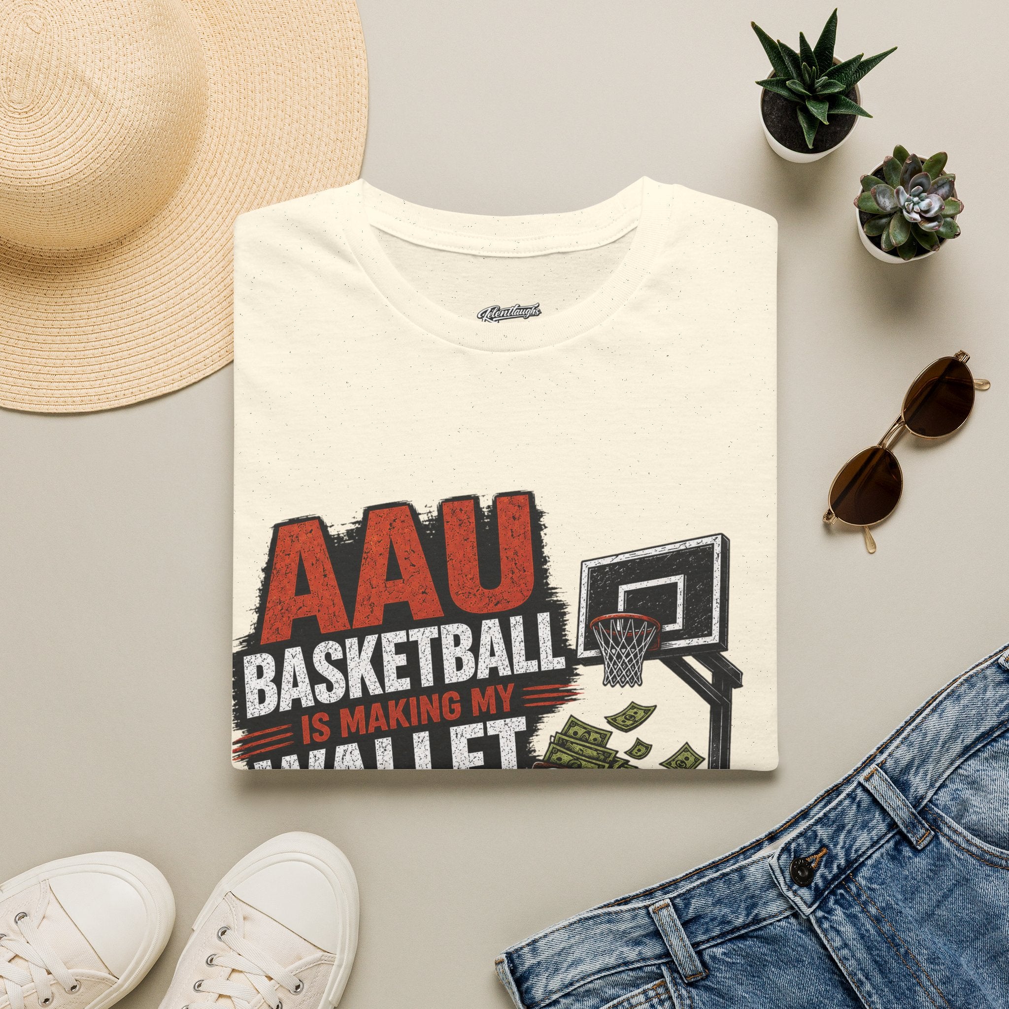 T‑Shirt — AAU BASKETBALL IS MAKING MY WALLET FATIGUED