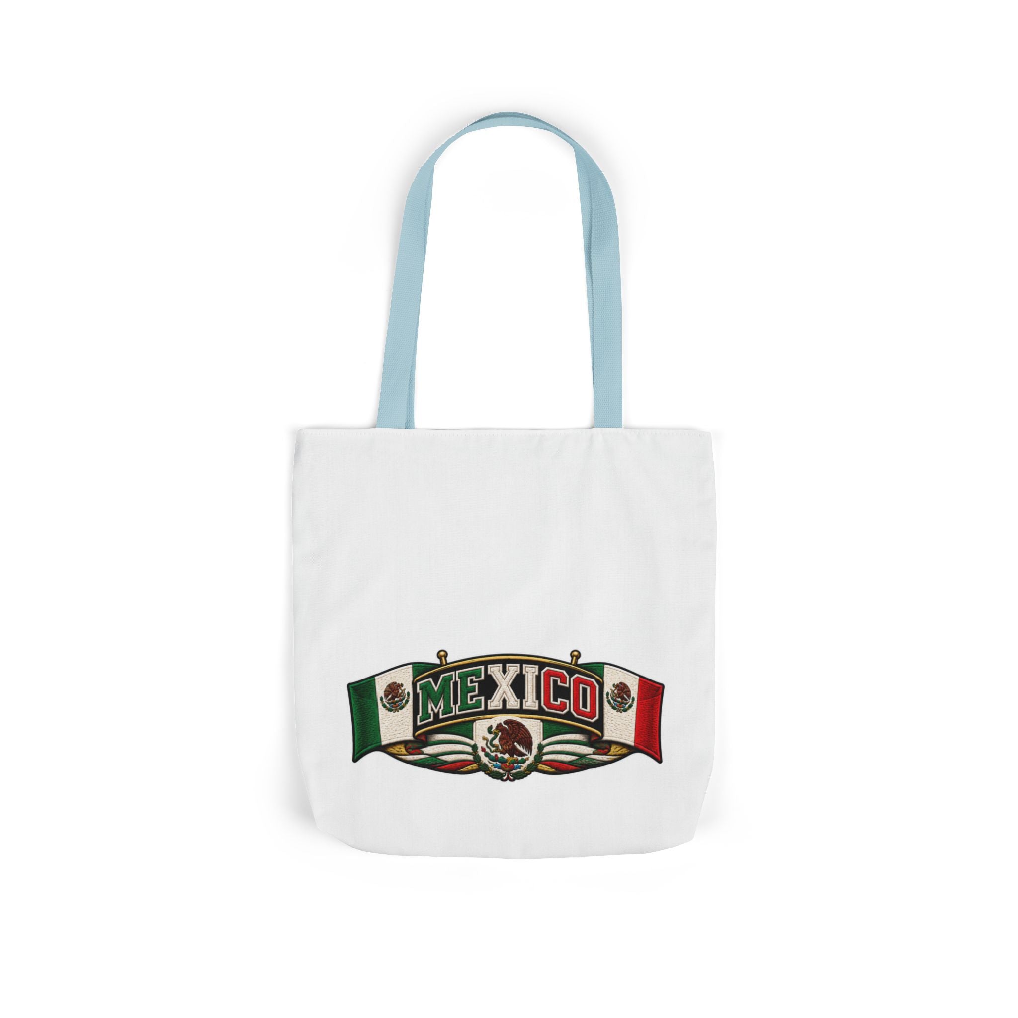 Mexico Flag Retro Canvas Tote