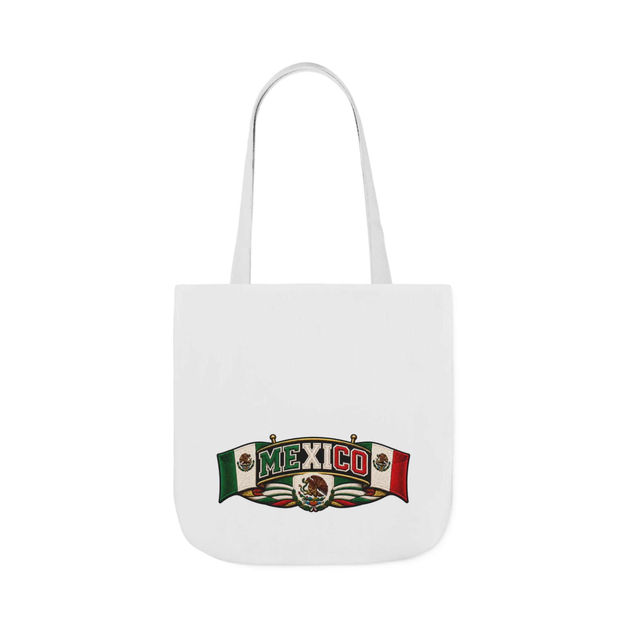 Mexico Flag Retro Canvas Tote