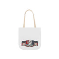 USA Flag Retro Canvas Tote