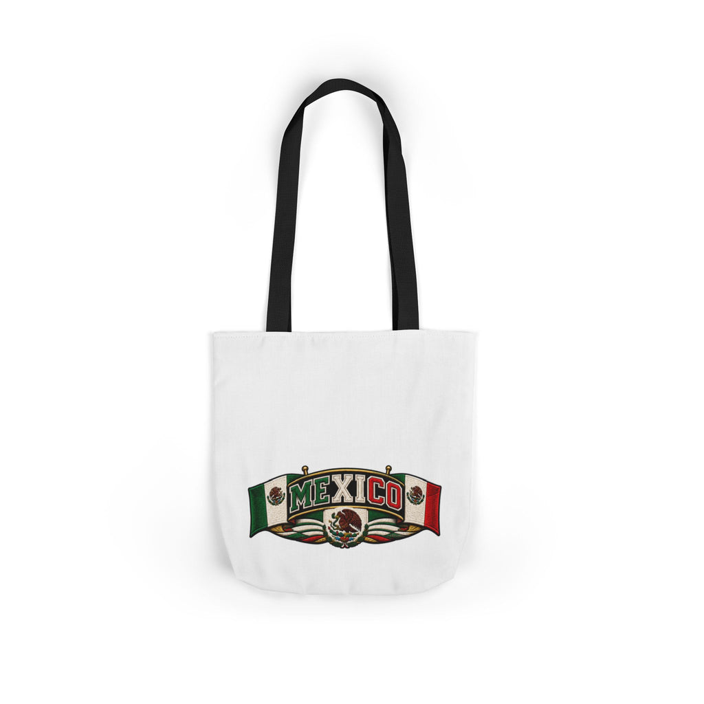 Mexico Flag Retro Canvas Tote